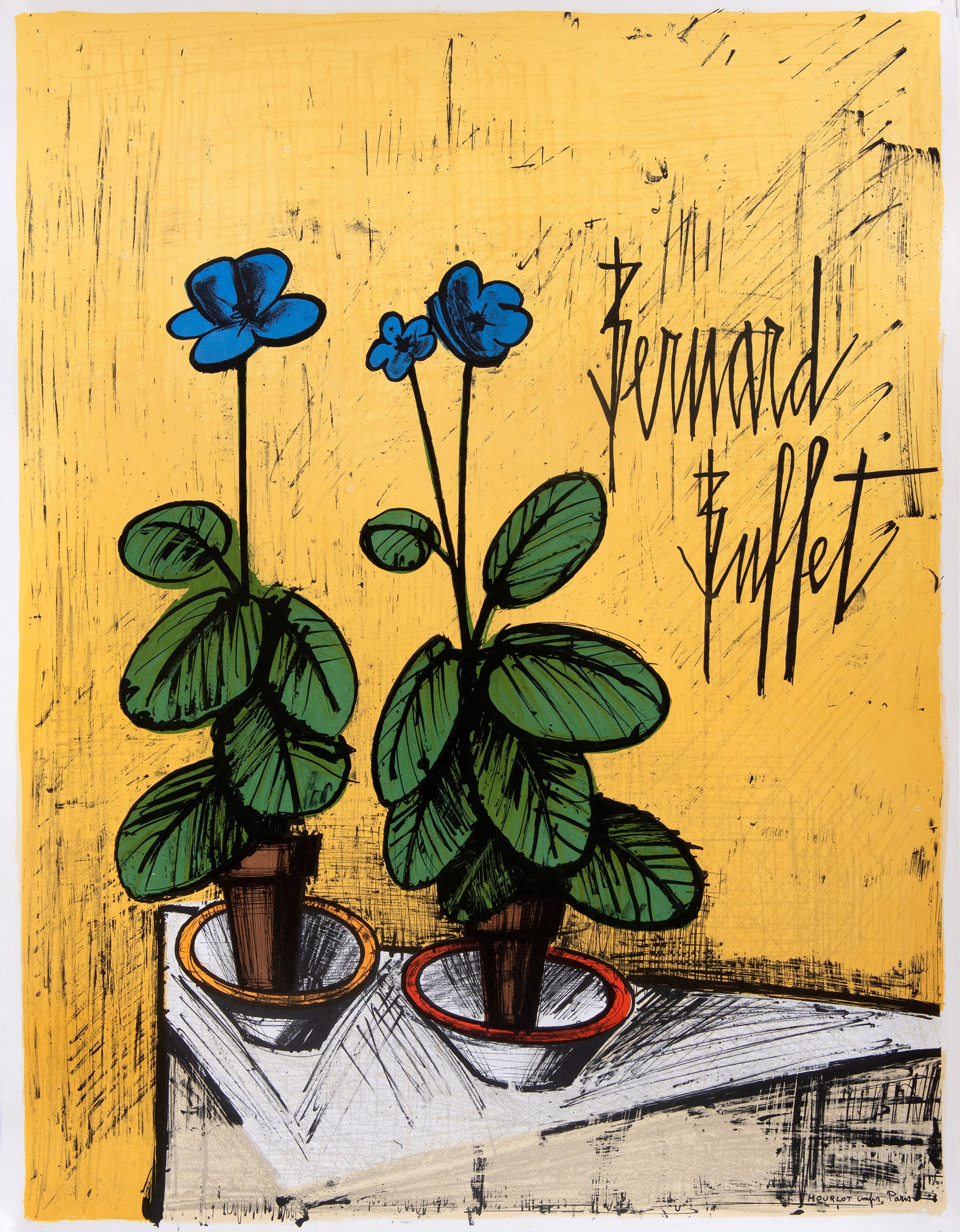 Bernard Buffet Blue Primroses – Goldmark