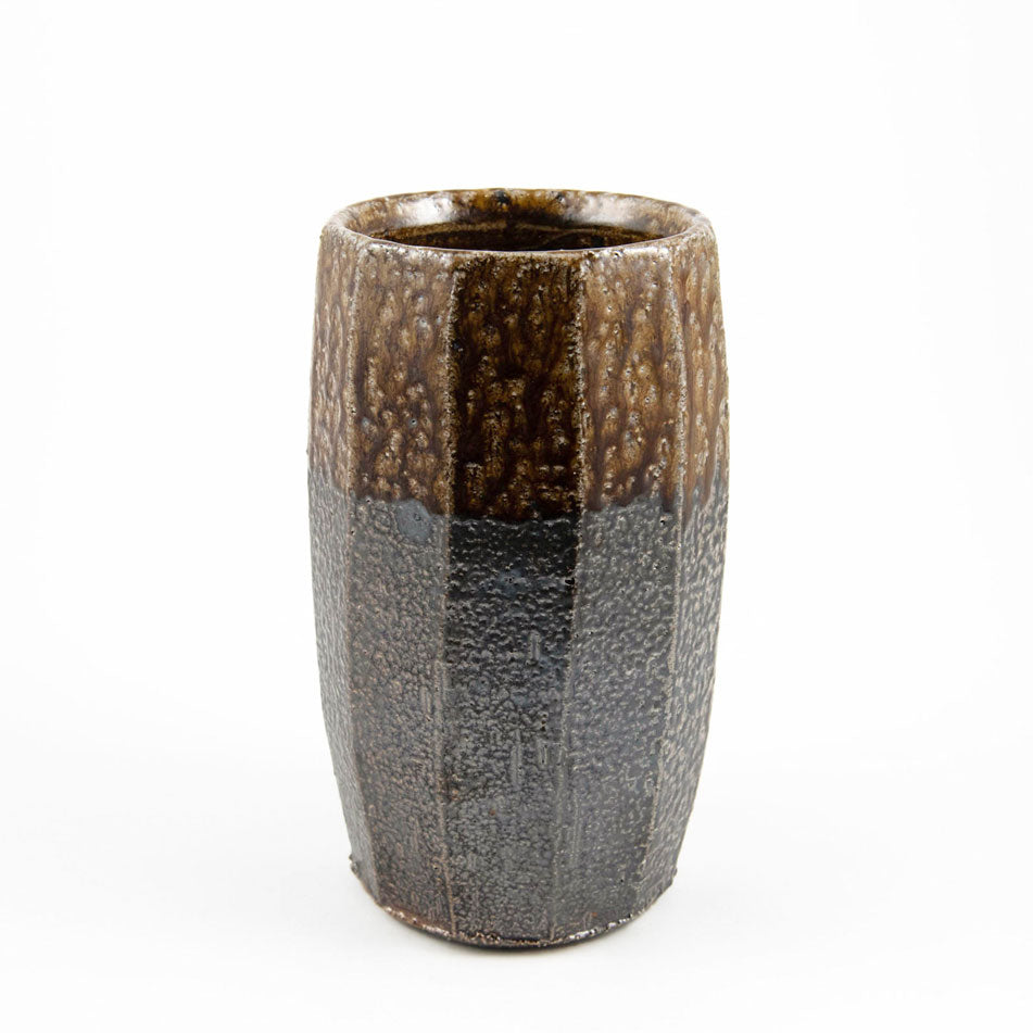 Faceted Cylinder Vase