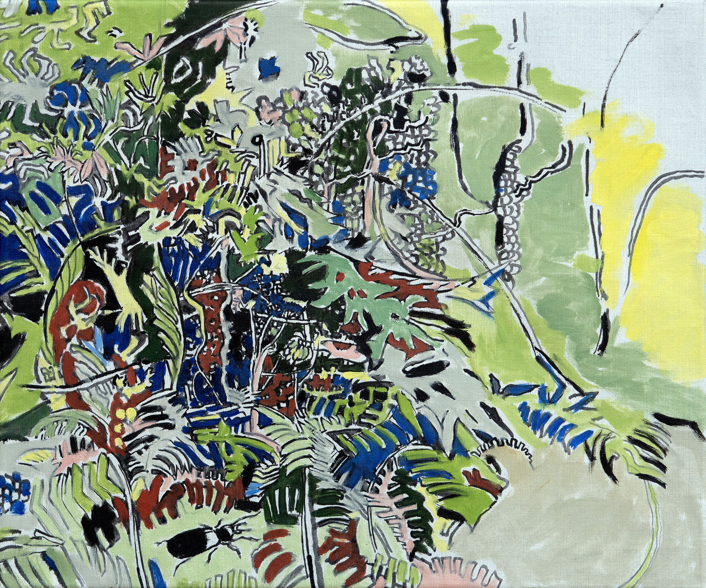 Foliage and a Beetle