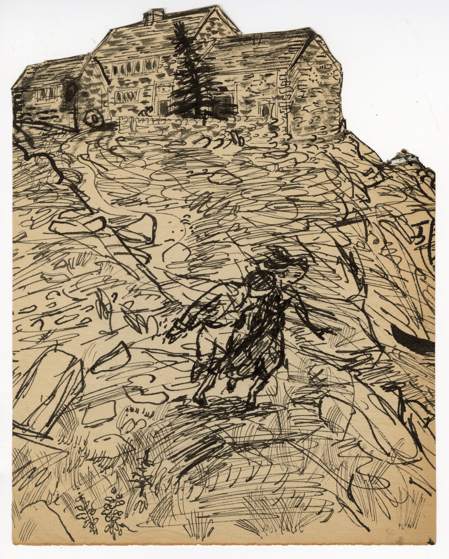 Catherine and Heathcliff as Children on the Moors