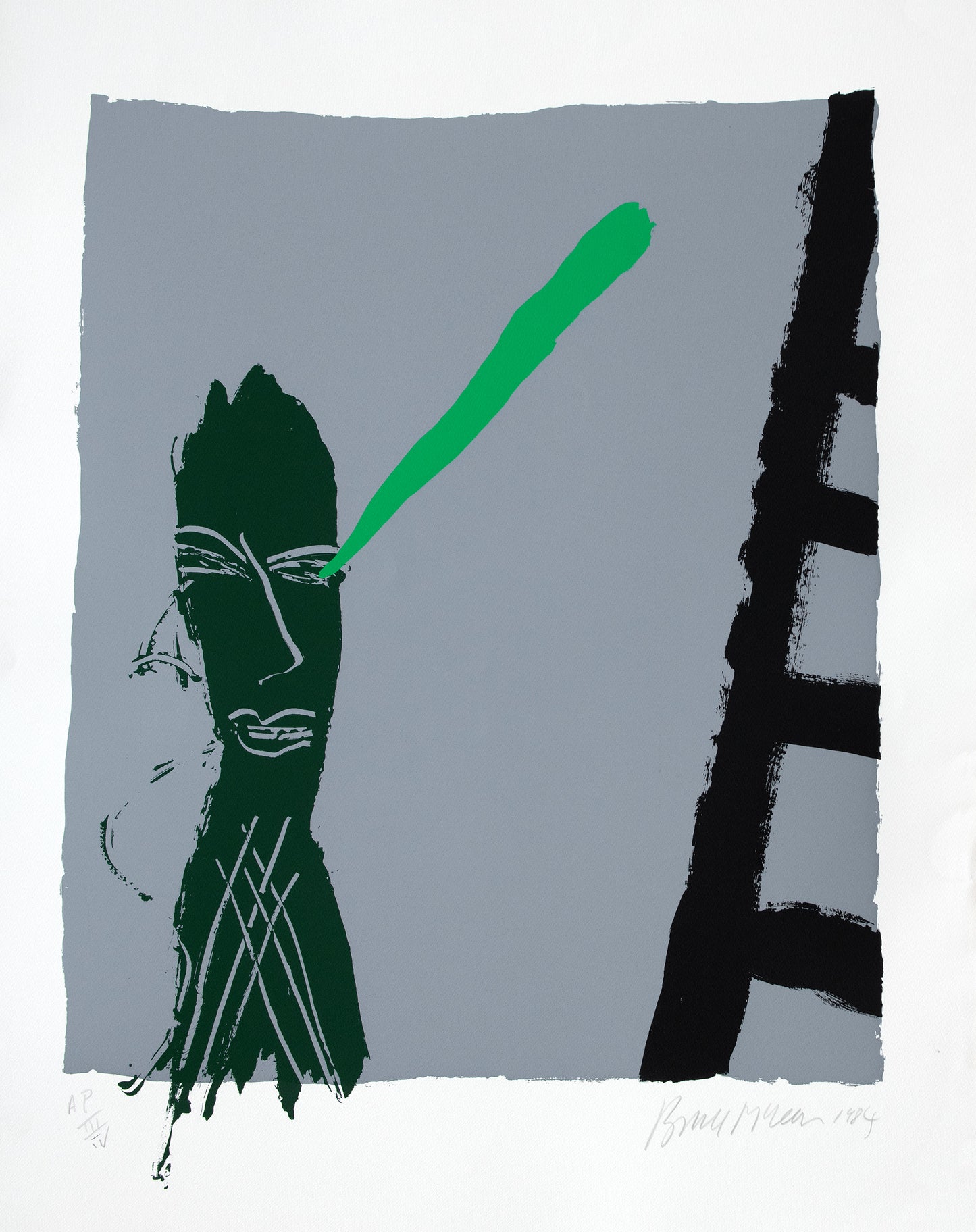 Head and Ladder (grey background)