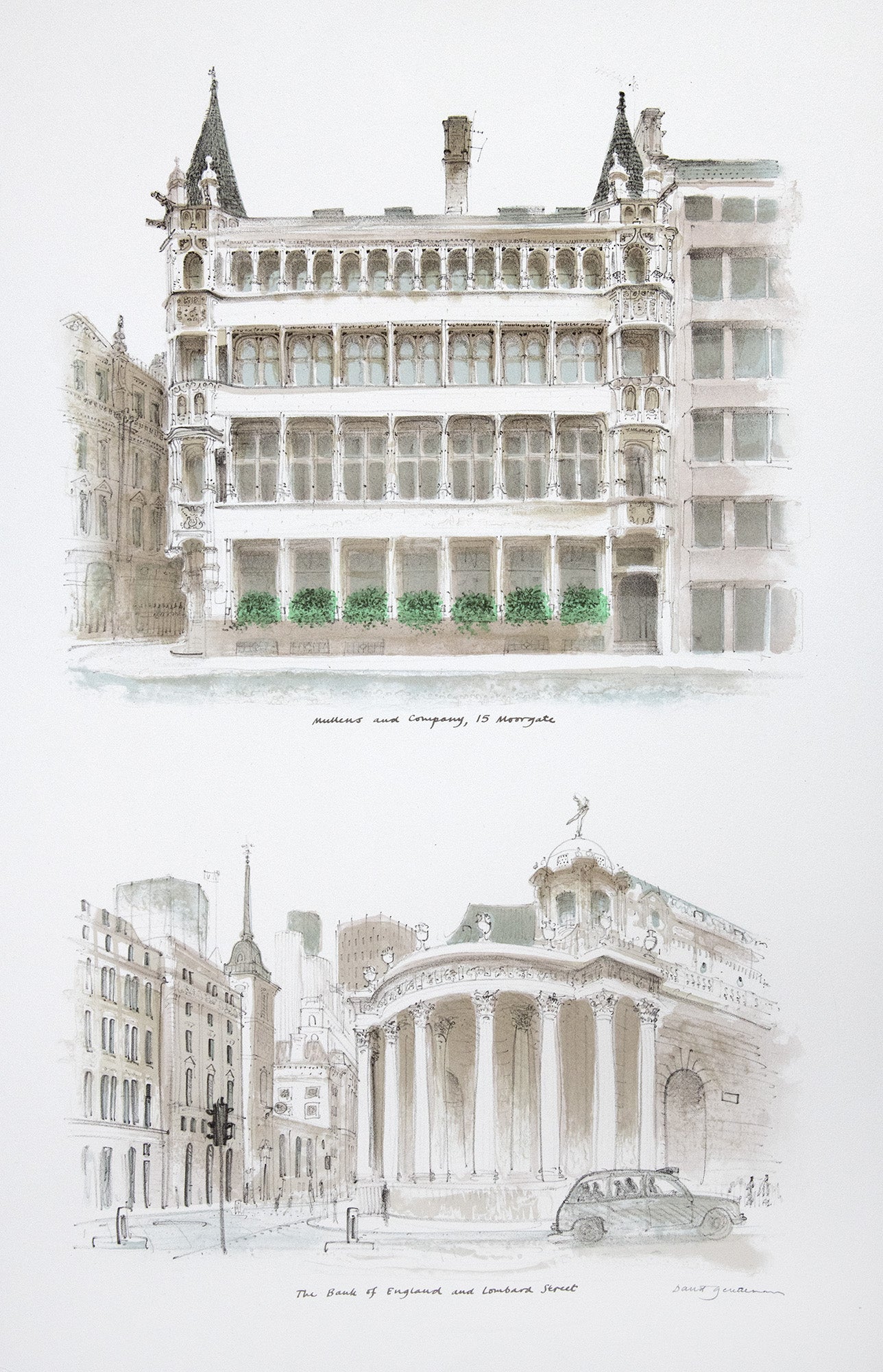 Mullens and Company, 15 Moorgate & The Bank of England and Lombard Street