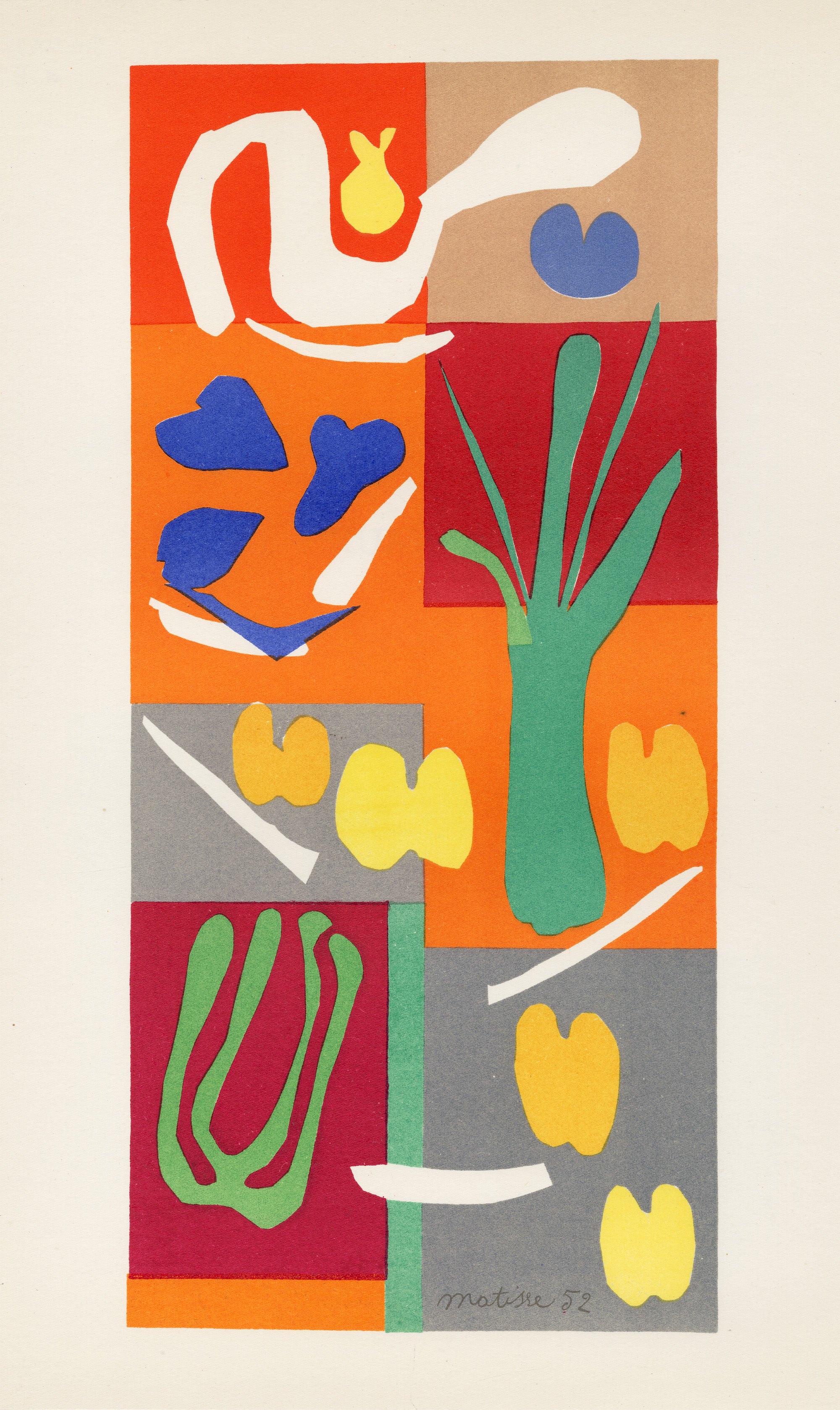 H. Matisse 1952 複製シルクスクリーンアート H. Matisse 1952 複製シルクスクリーンアート