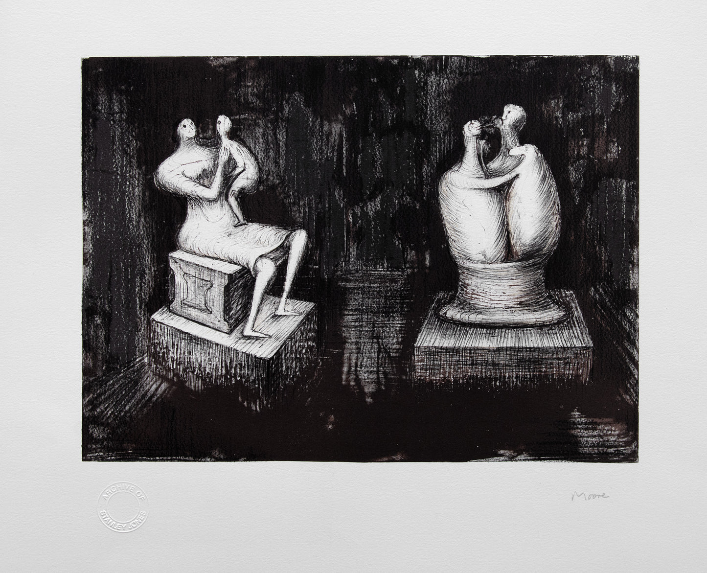 Sculptures, Dark Interior