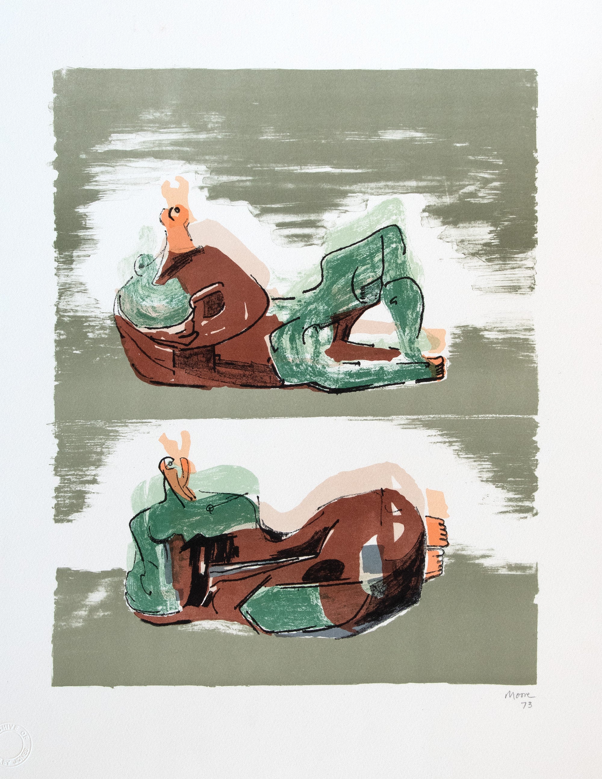 Henry Moore Two Reclining Figures – Goldmark