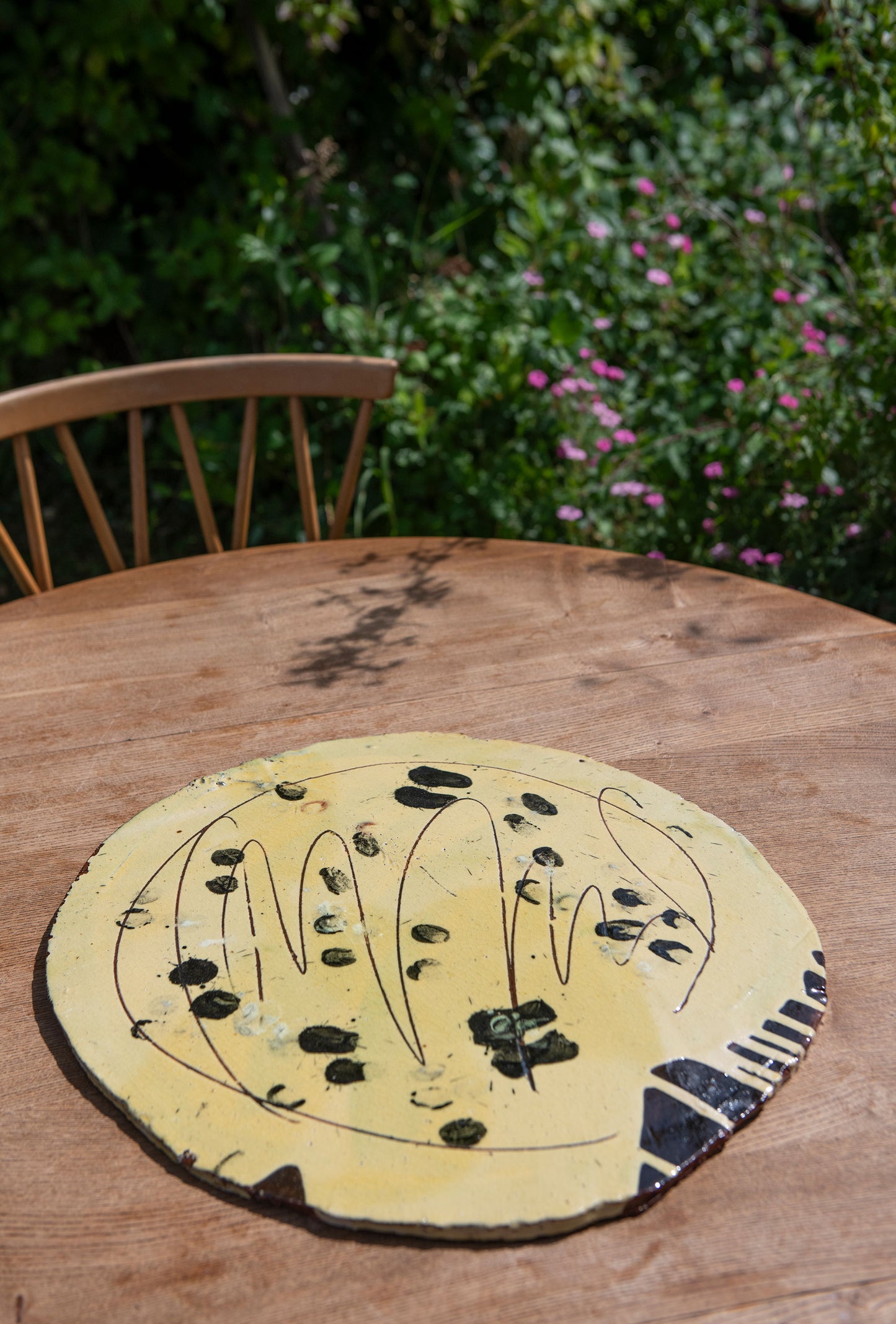 Large Round Flat Platter
