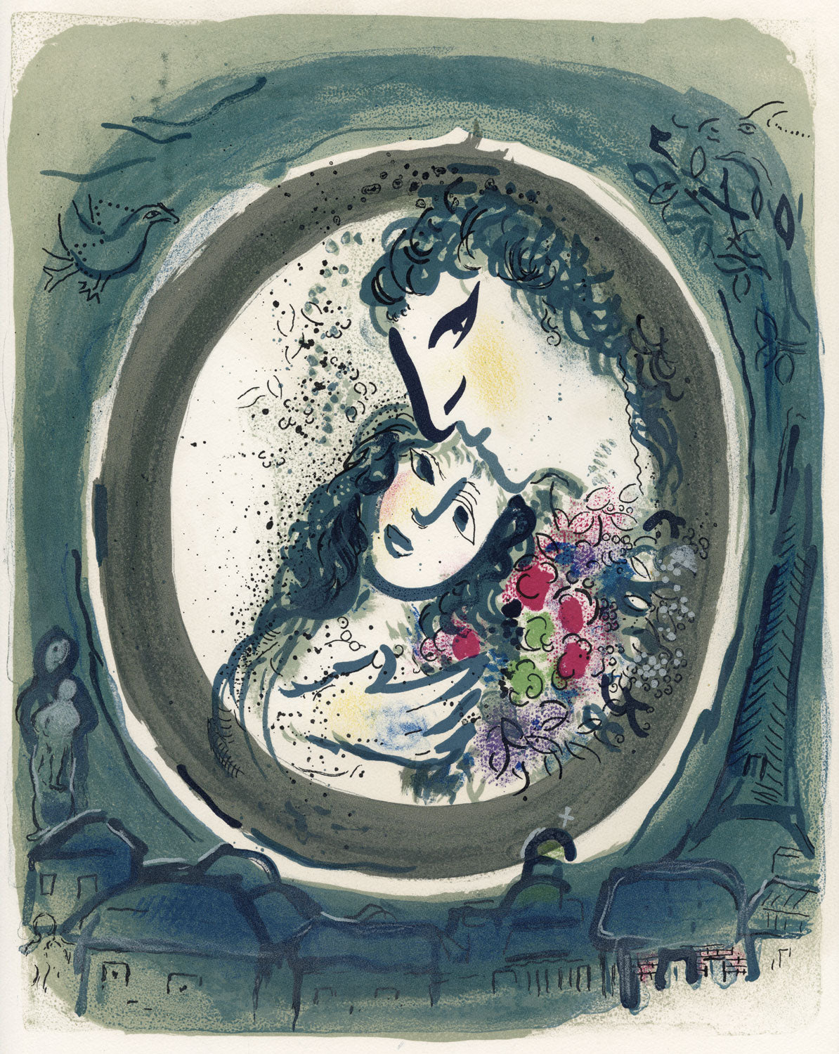 Lovers with Bouquet
