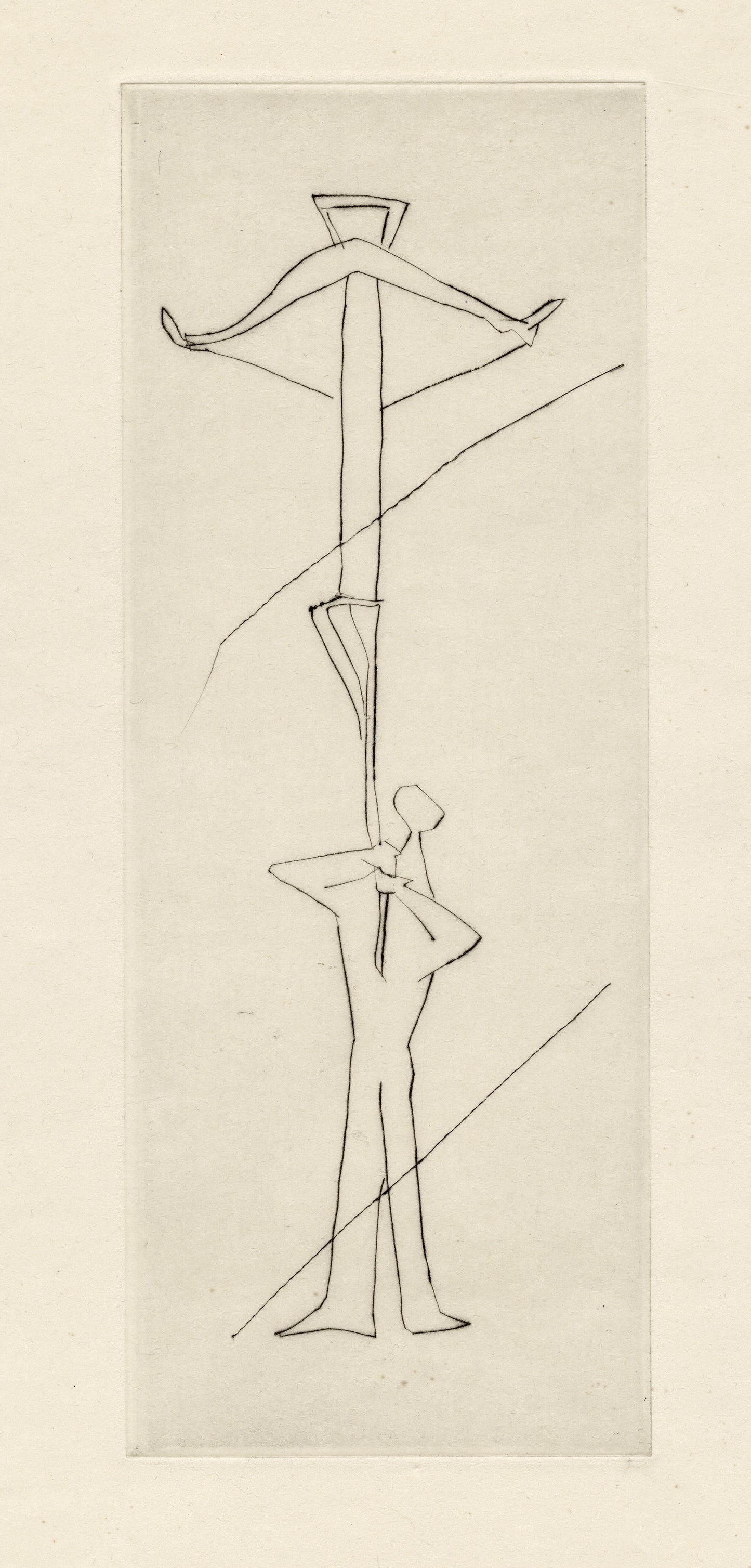 Bugia. Un pendon berjo con una ballestra amarilla atal