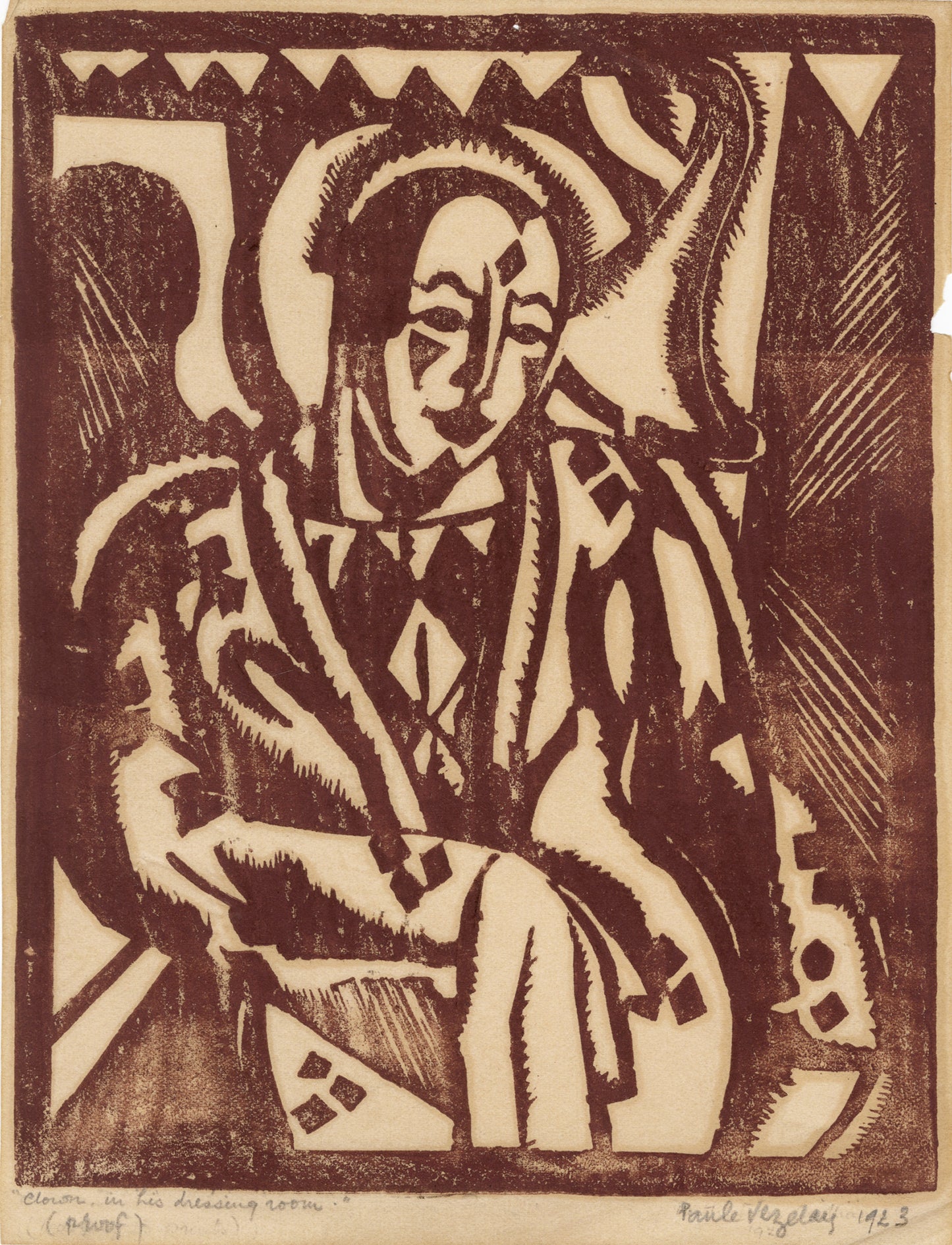 Clown in his Dressing Room