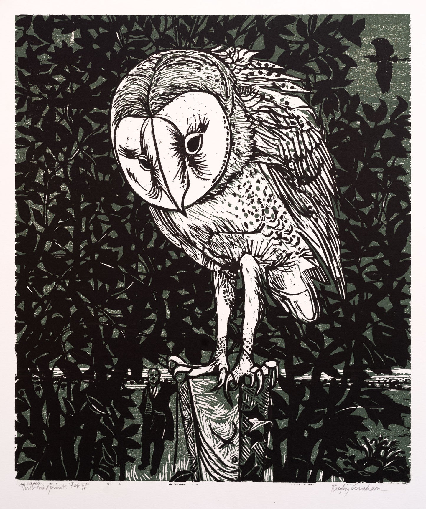 Fred, Clare and the Heron (colour variation)