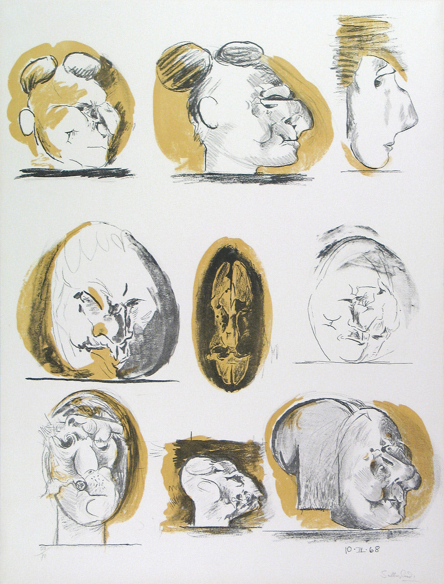 Sheet of Studies (Heads)