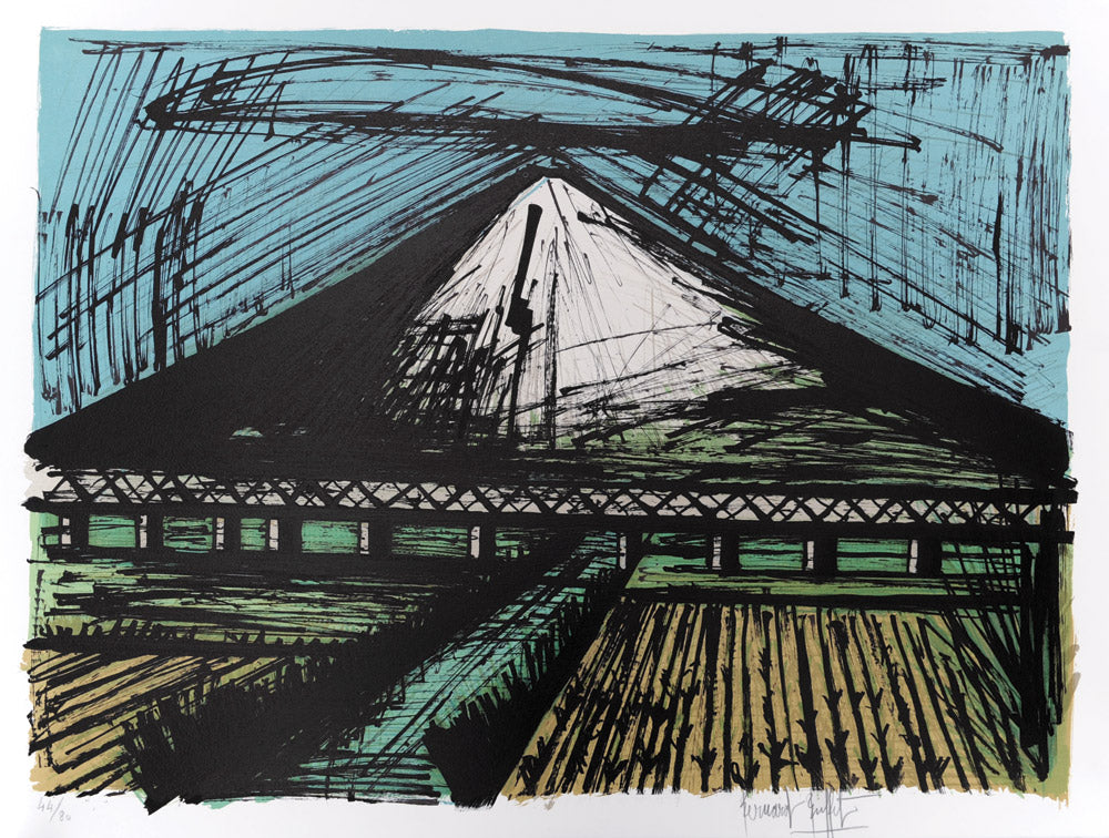 Bernard Buffet Le mont fuji et le Train – Goldmark