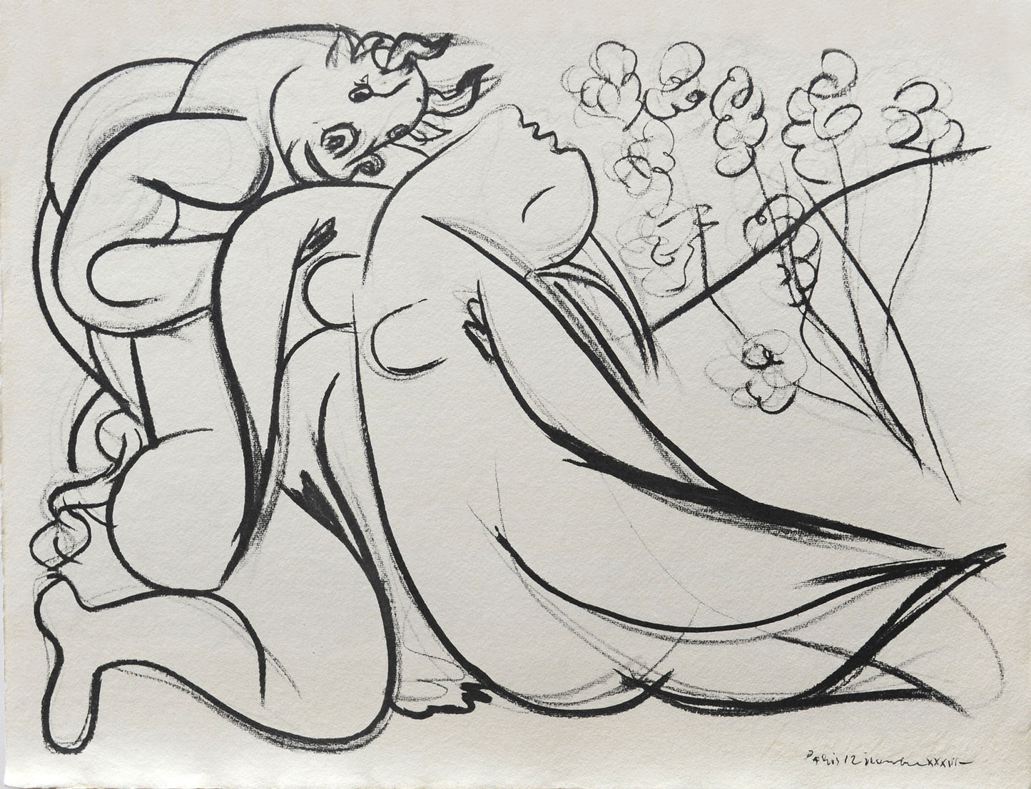 Minotaure et nue, 1933