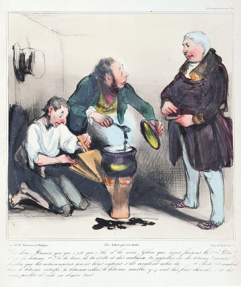 Robert Macaire Boiling a Pot of Asphalt