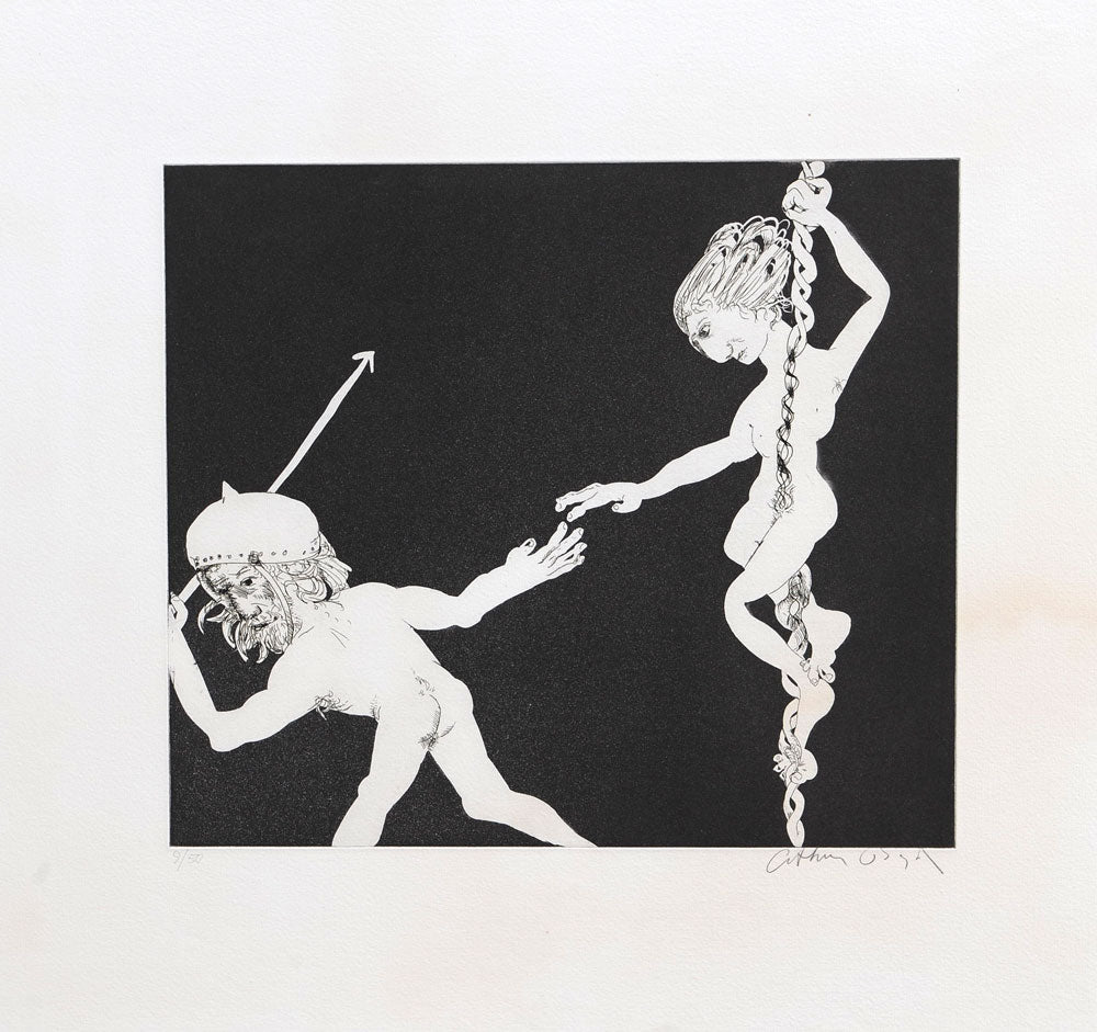 The next hoisting herself with rope and pulley down...