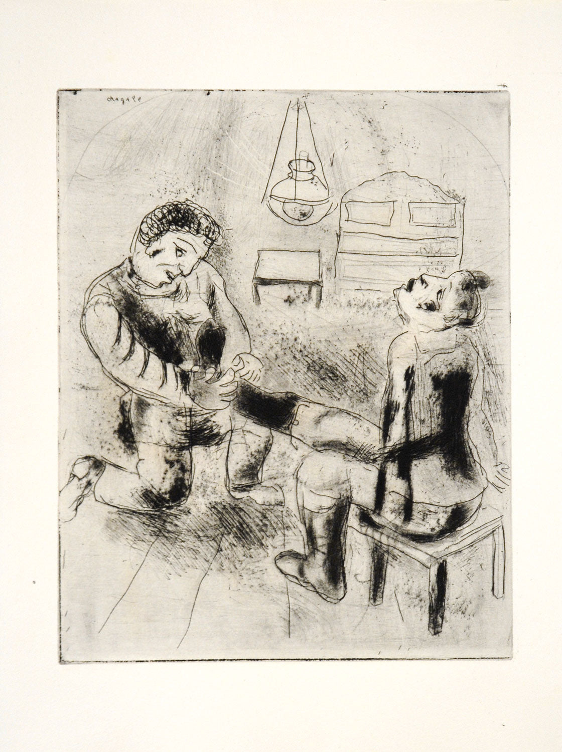 Petrushka Takes Off Chichikov's Boots