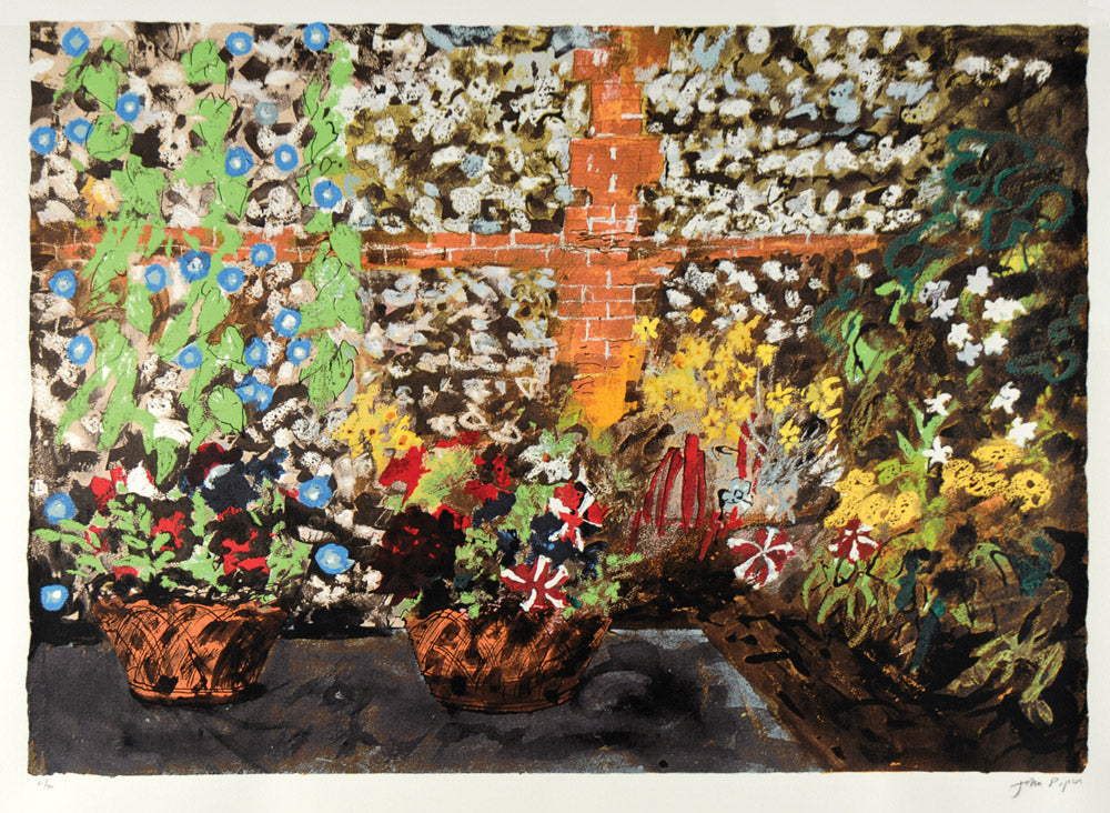 Terrace with Morning Glories