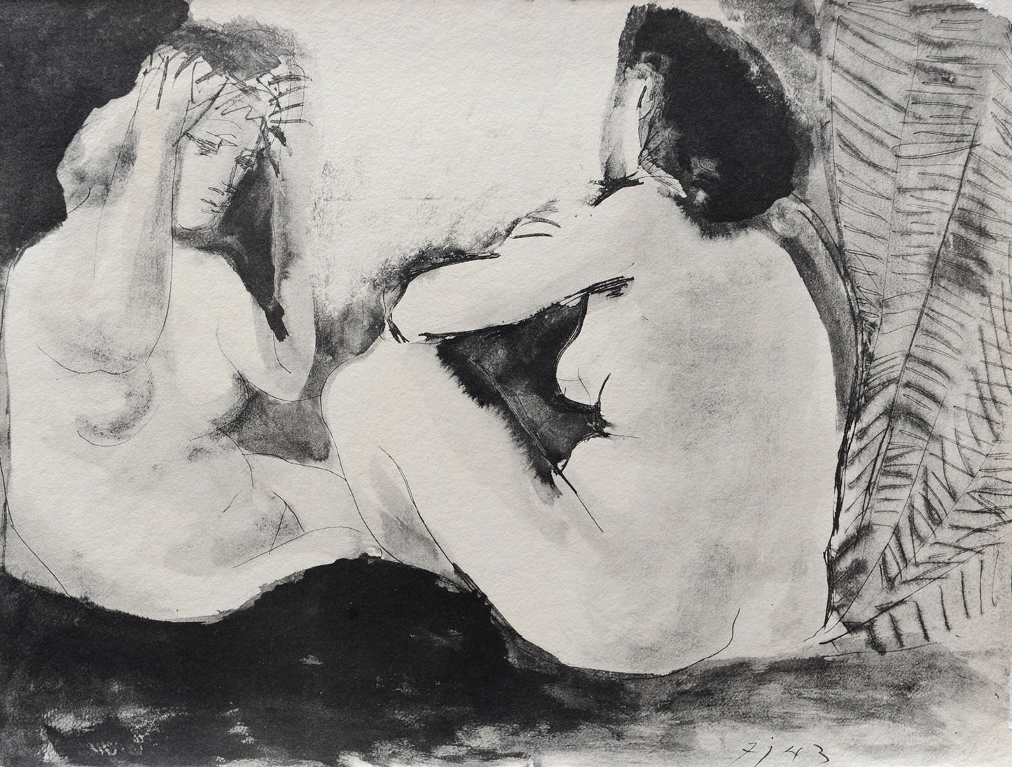 Deux femmes nues,1943