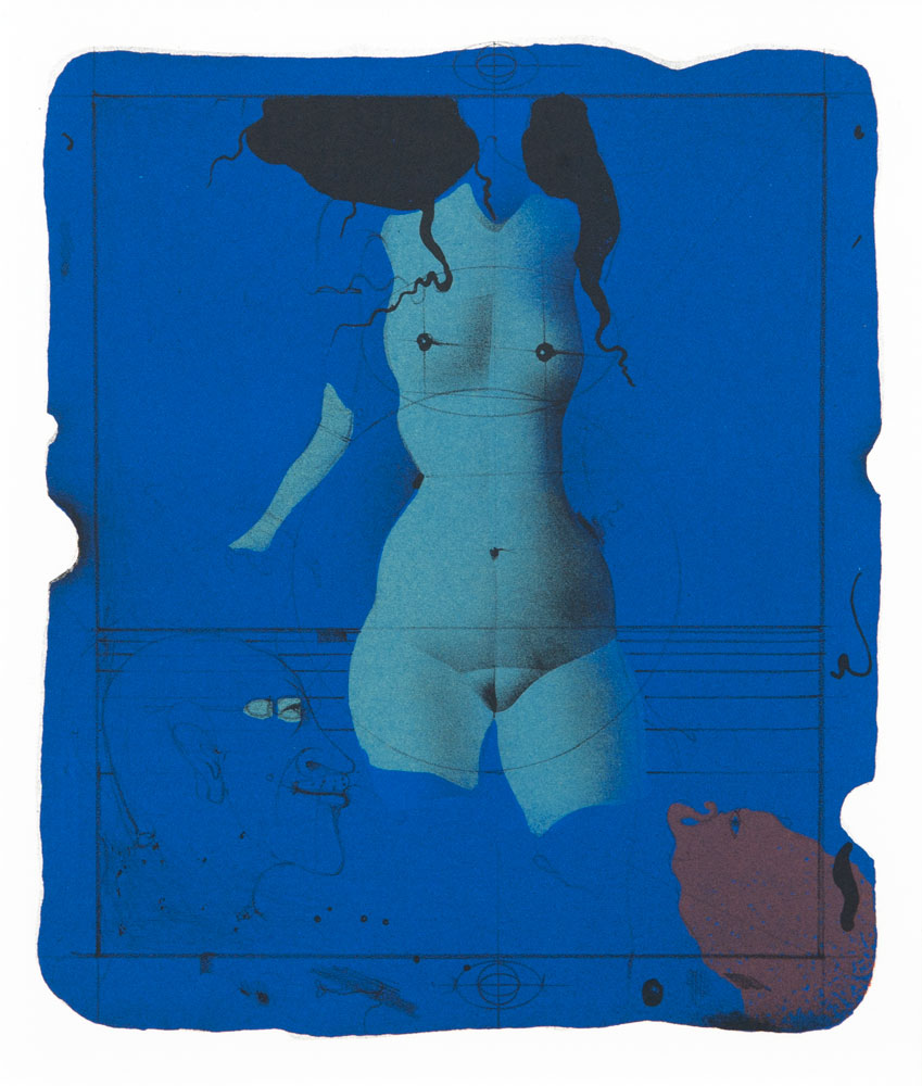 Torso sur un Pierre Bleue