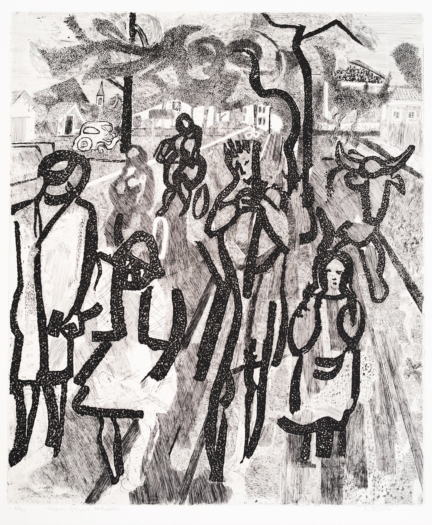 Children Going Out to the Fields