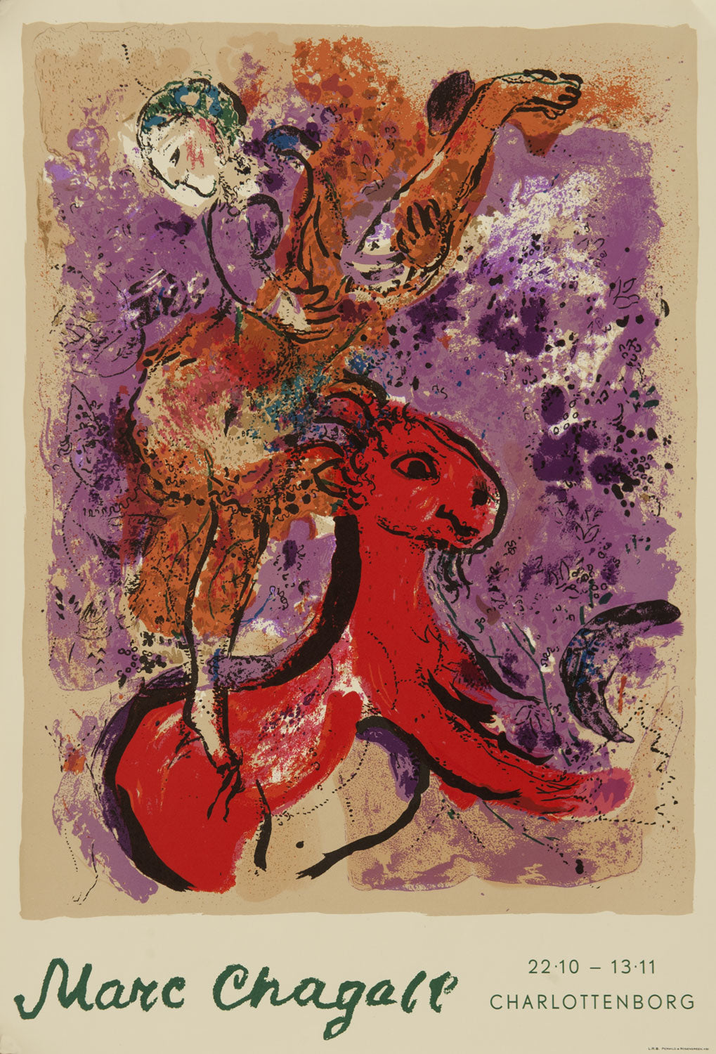 Marc Chagall Woman Circus Rider on Red Horse - Charlottenborg