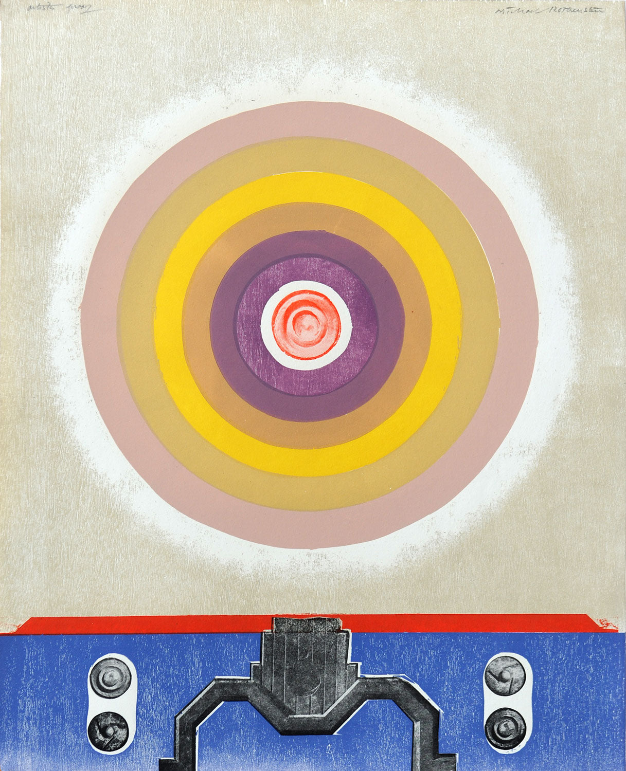 Circle (Beige to Purple with Radio Part)