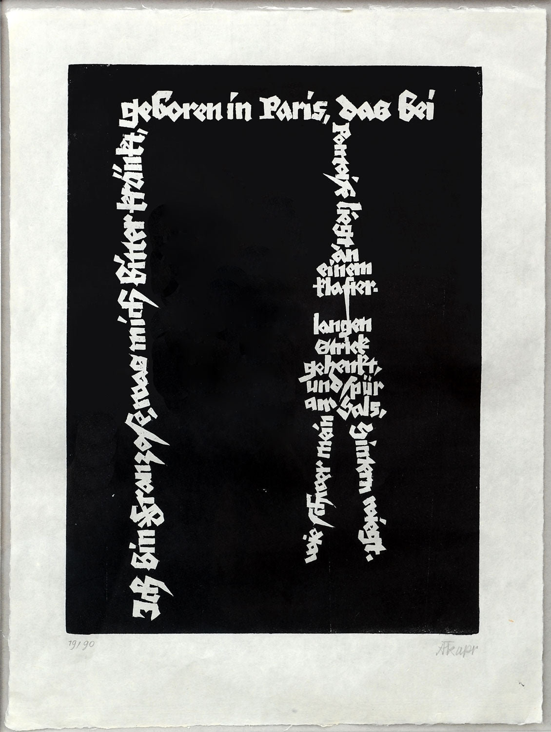 Ich bin Franzose, was mich bitter kränkt...