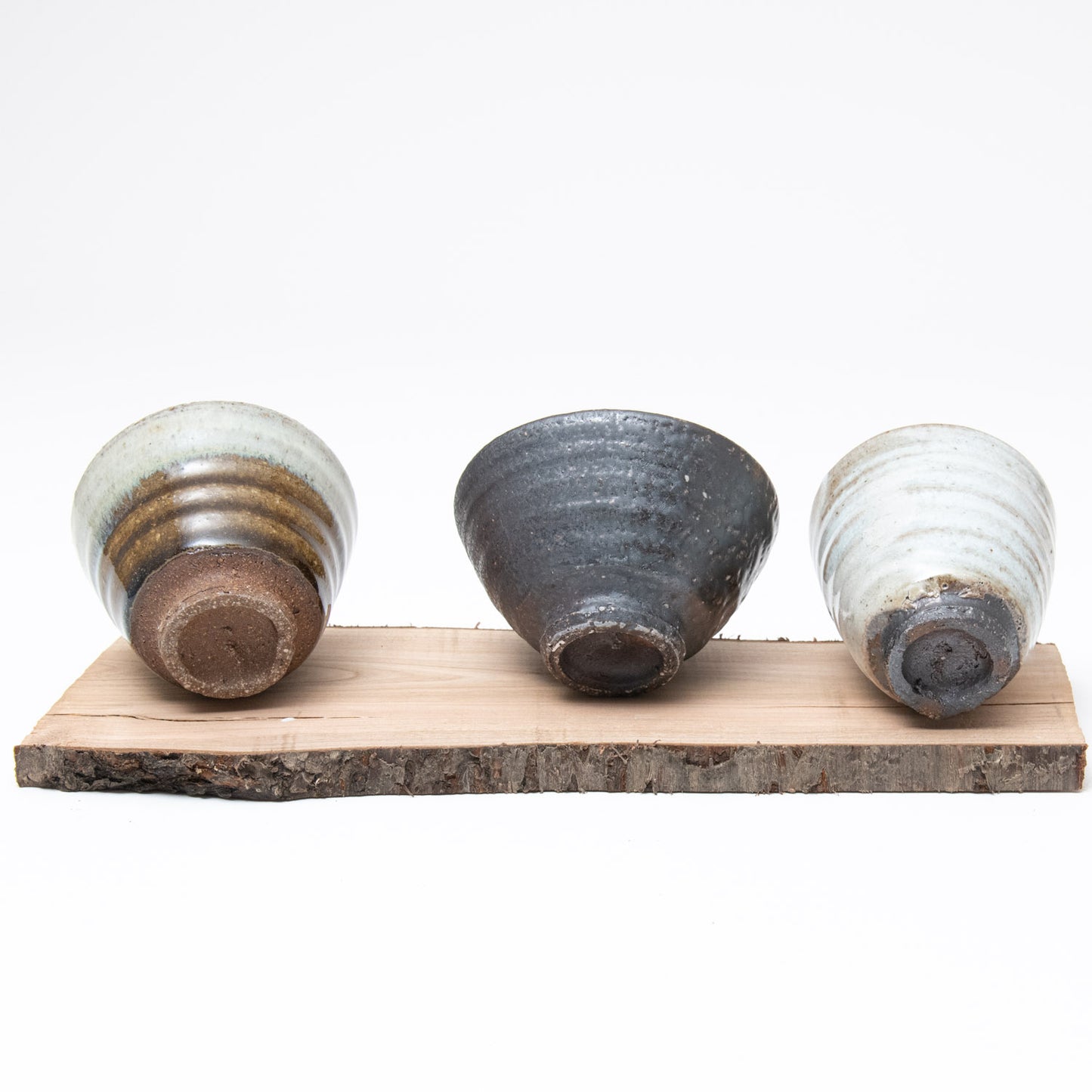 Set of Small Cups with Wooden Board