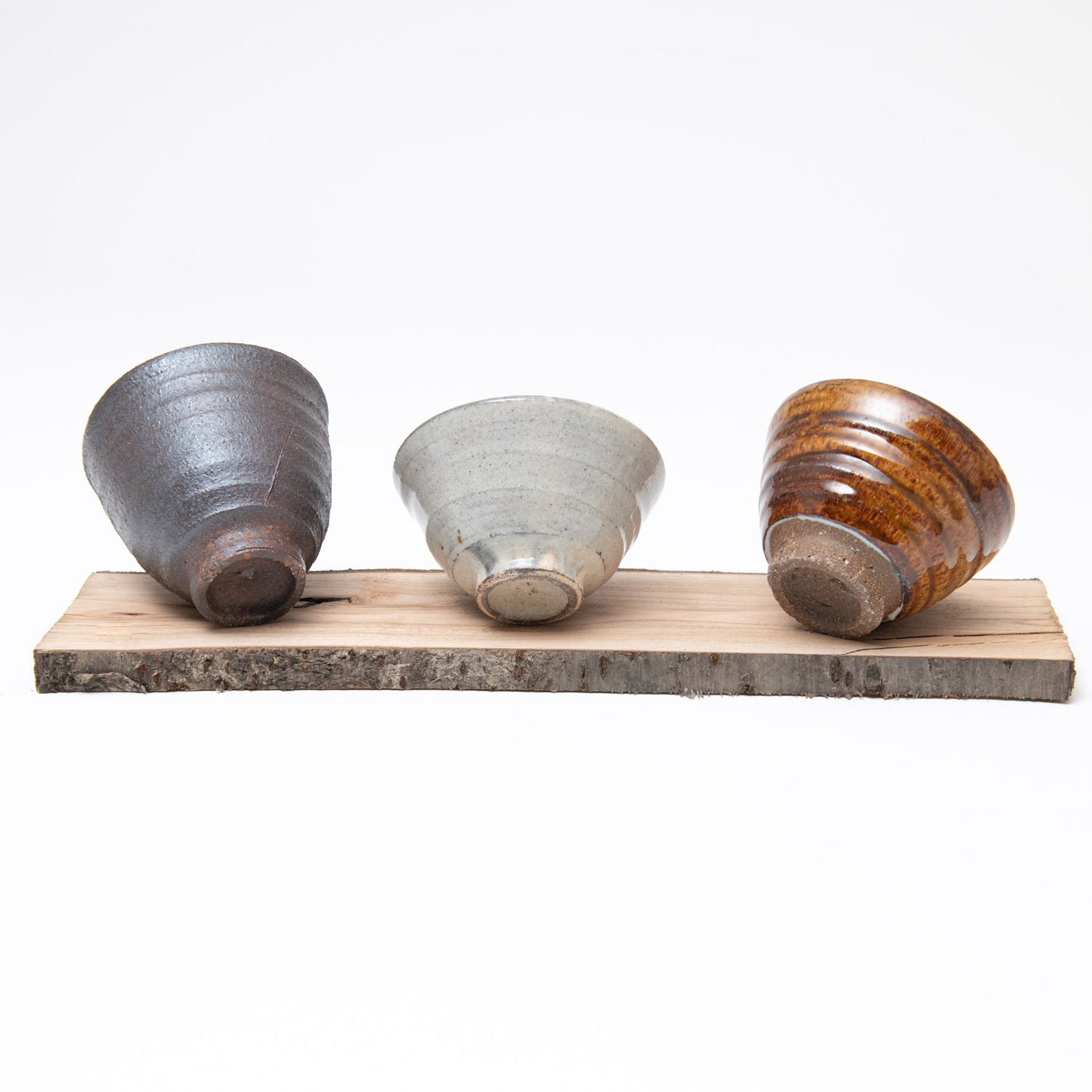 Set of Small Cups with Wooden Board