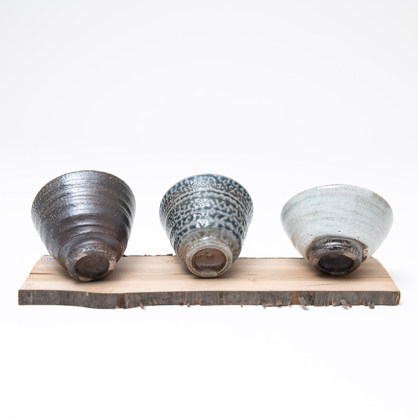 Set of Small Cups with Wooden Board