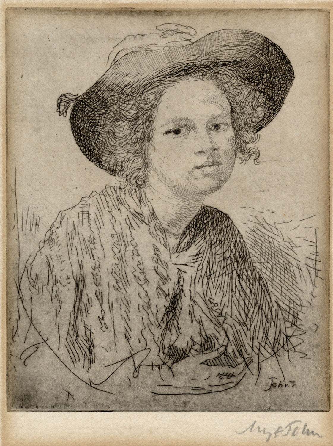 Anne with a Lace Shawl