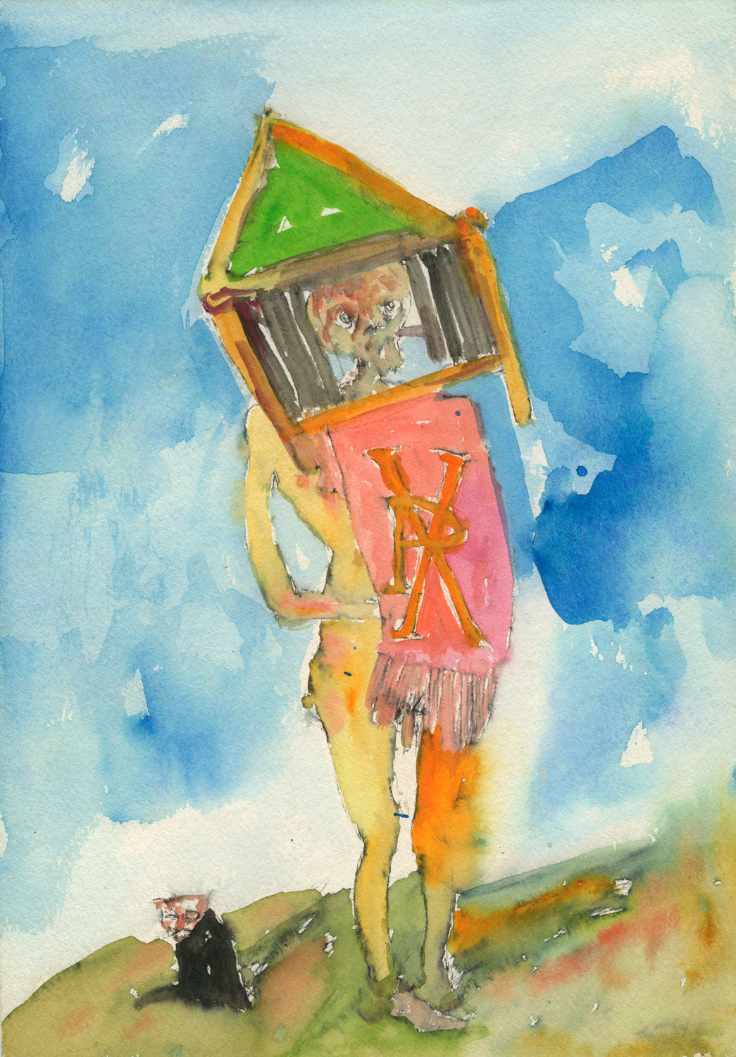 Self Portrait with Cat