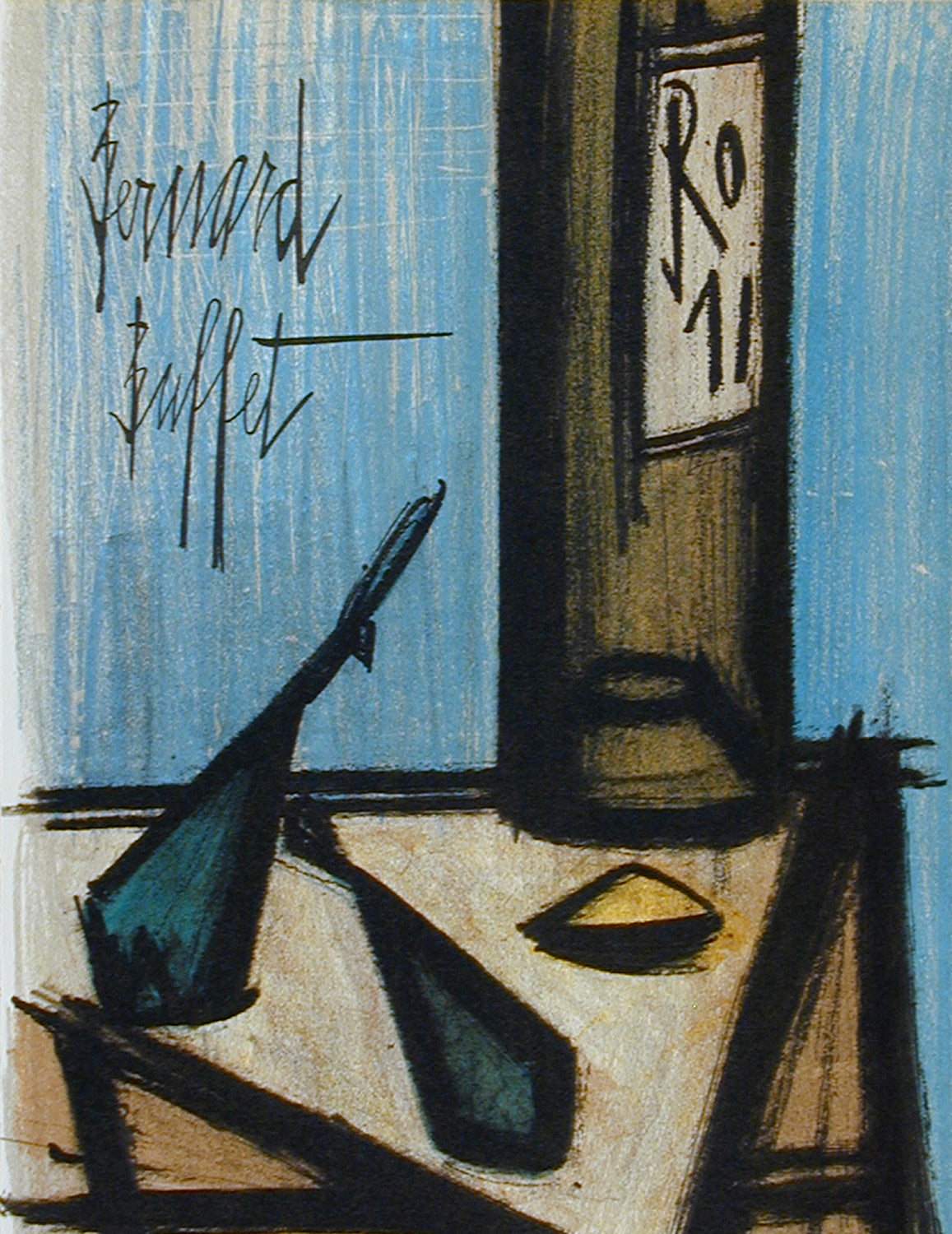 Bernard Buffet Still Life with Bottle – Goldmark