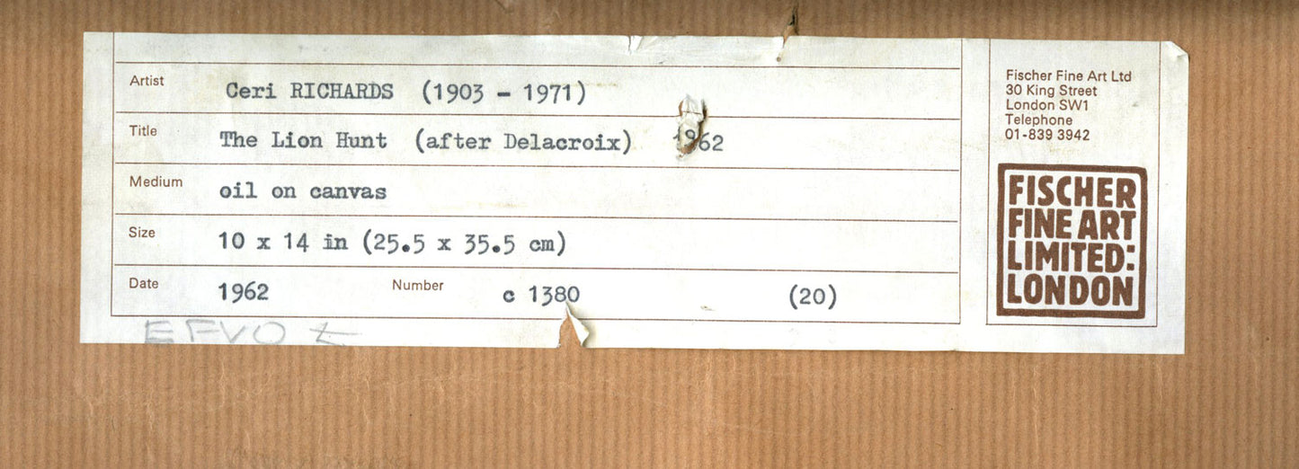 The Lion Hunt (after Delacroix)