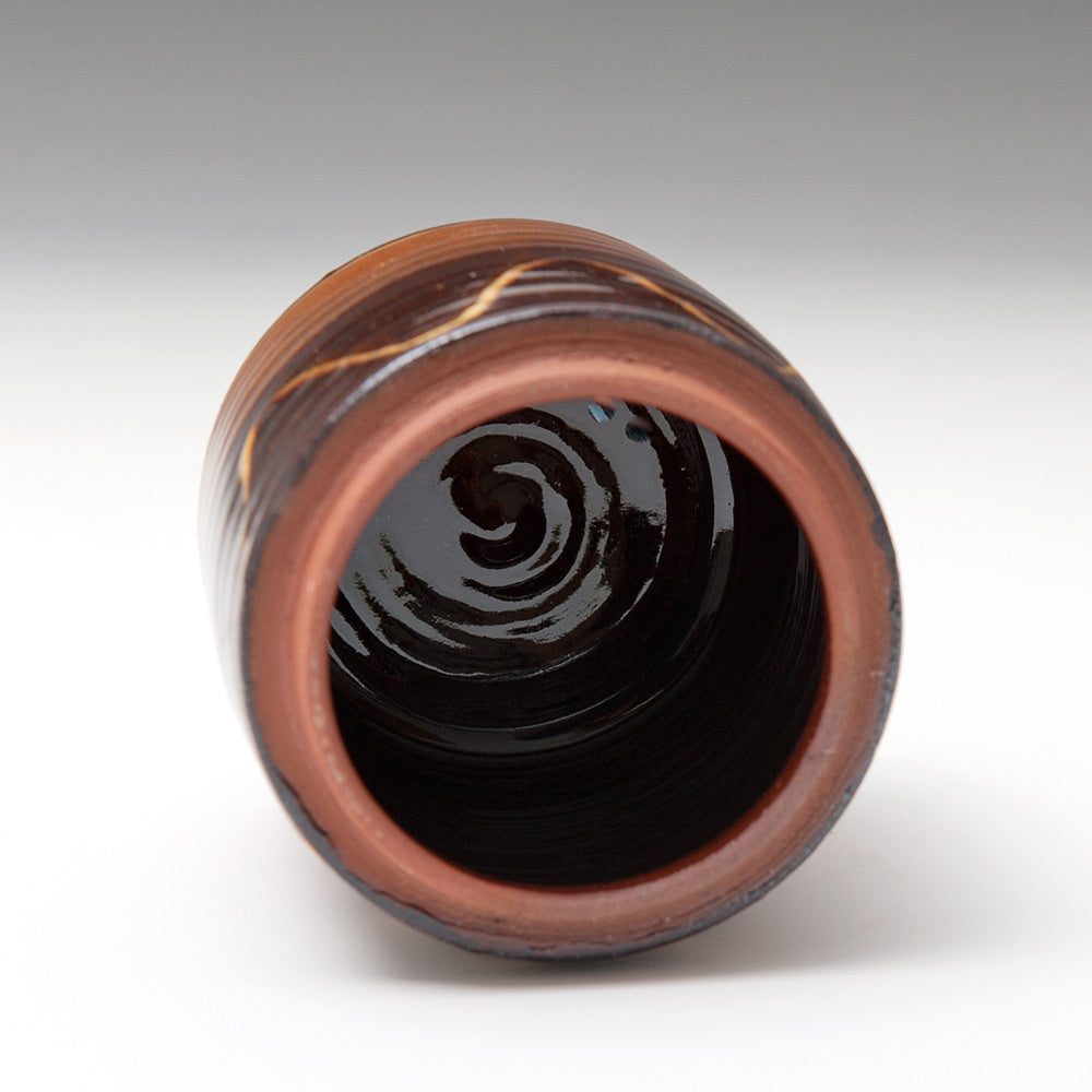 Small Flat Lidded Store Jar