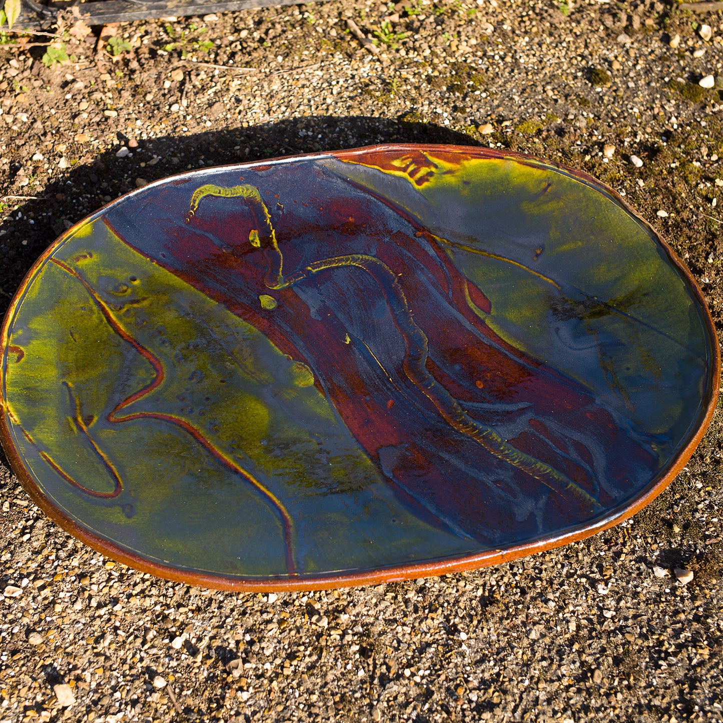 Giant Rectangular Pressed Dish