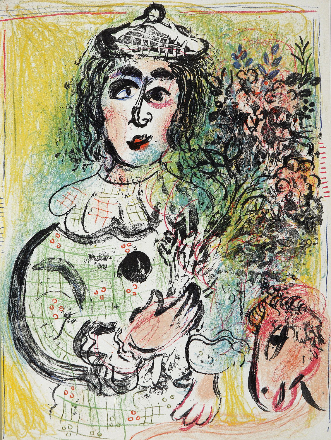 The Clown with Flowers