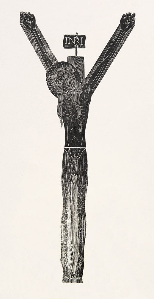 Eric Gill Crucifix with a Crown of Thorns – Goldmark