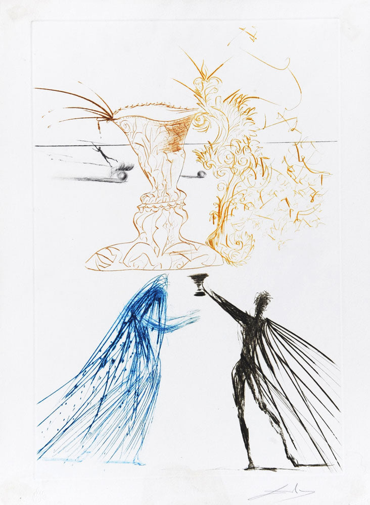 Salvador Dali Frontispiece Tristan & Iseult – Goldmark