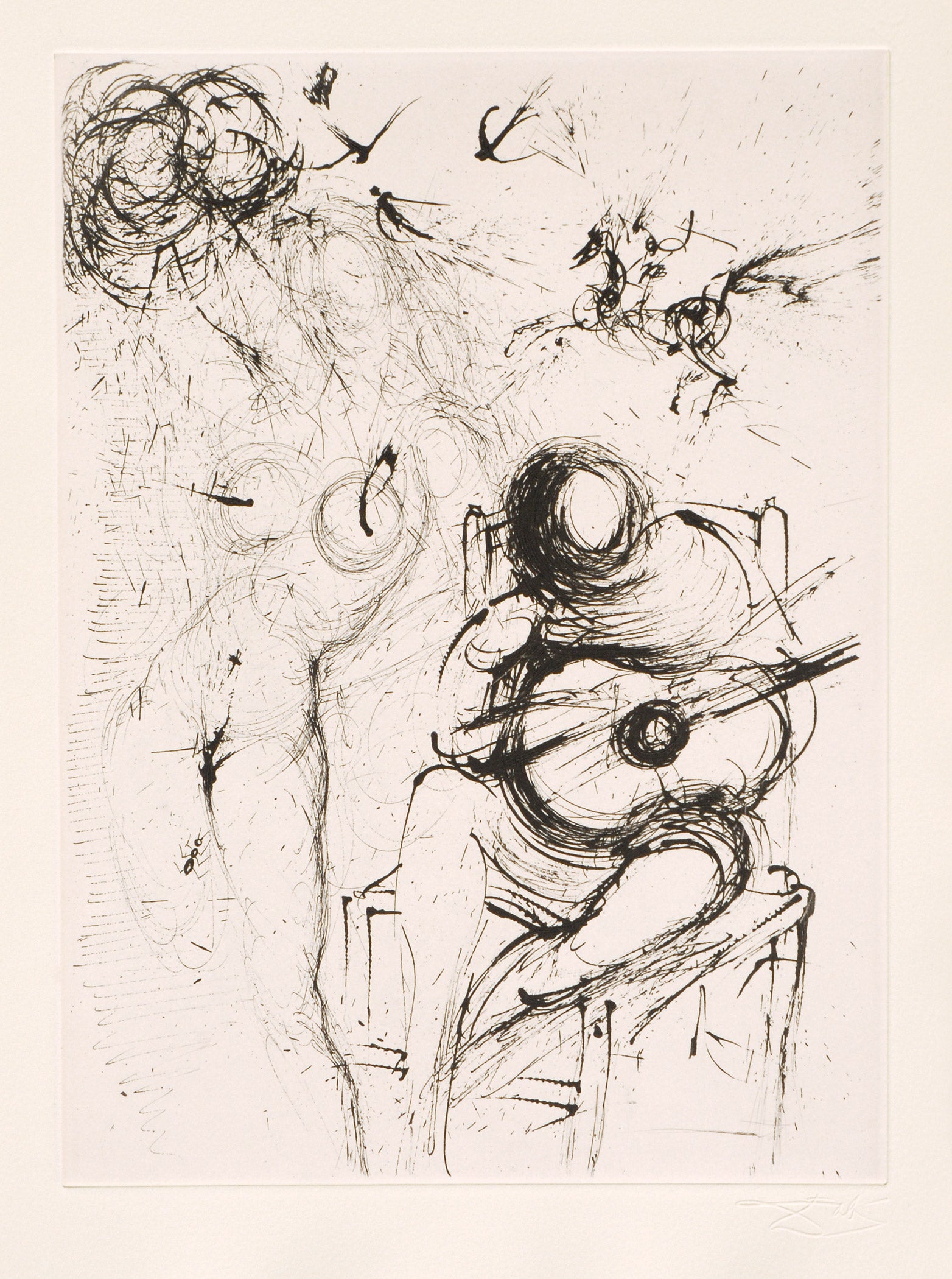 Salvador Dali Nude with Guitar – Goldmark