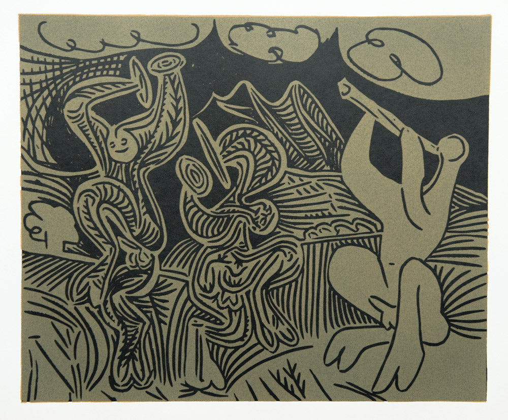 Dancing Satyrs and Flute Player