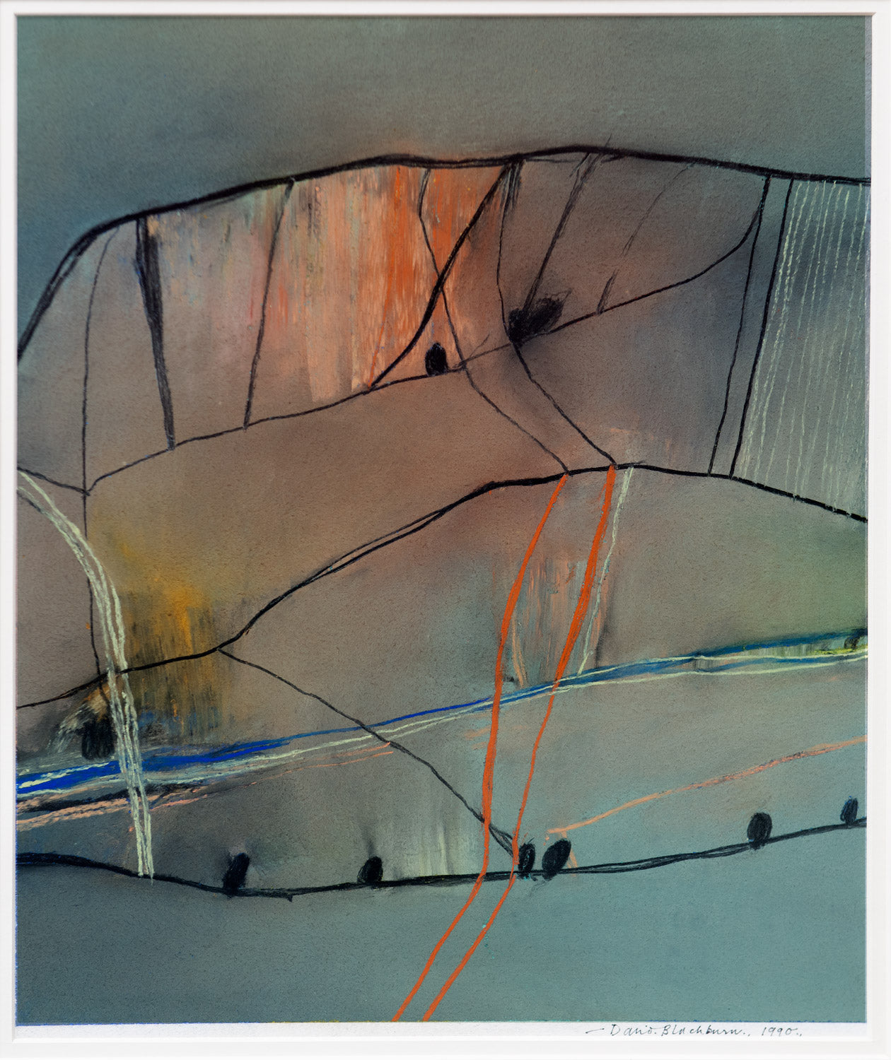 High Landscape with Trees and Road