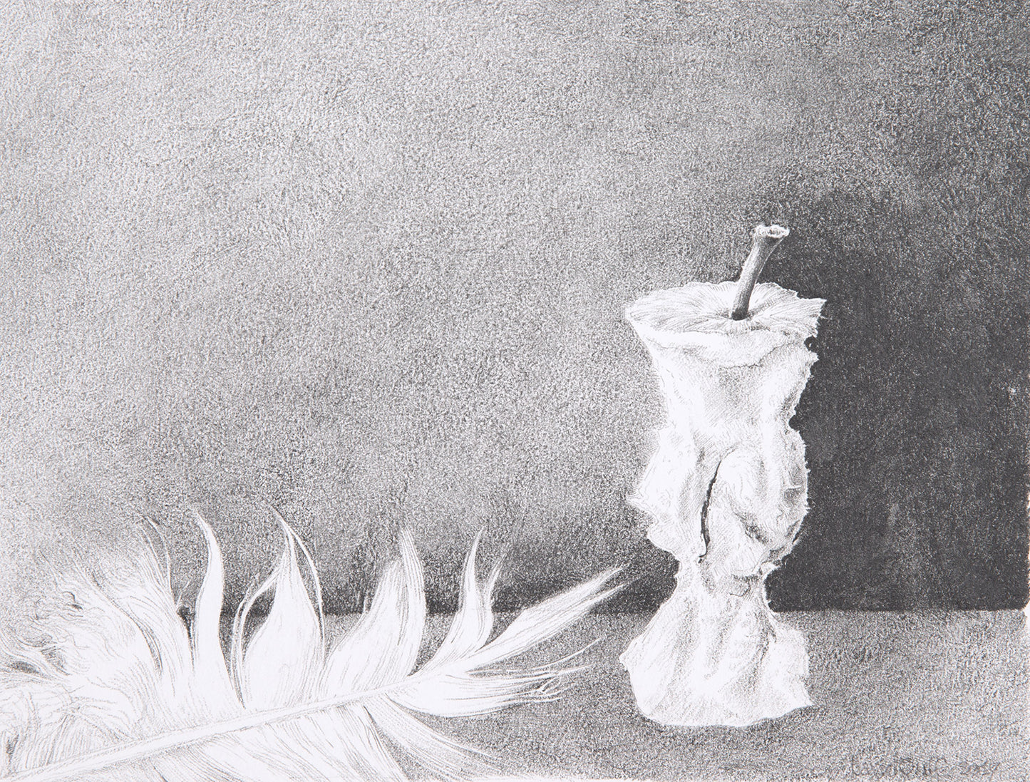 Feather and Apple Core