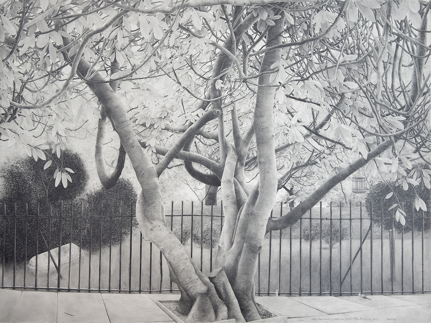 Wm. Blake Voiced by Goldfinches, Bunhill Fields, All Souls Day 2017