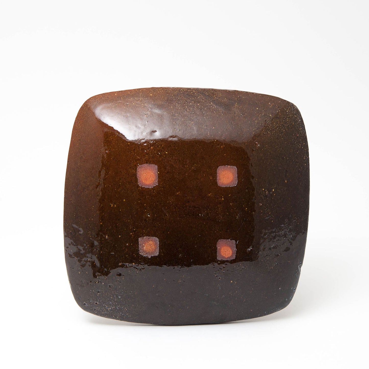 Press moulded square platter