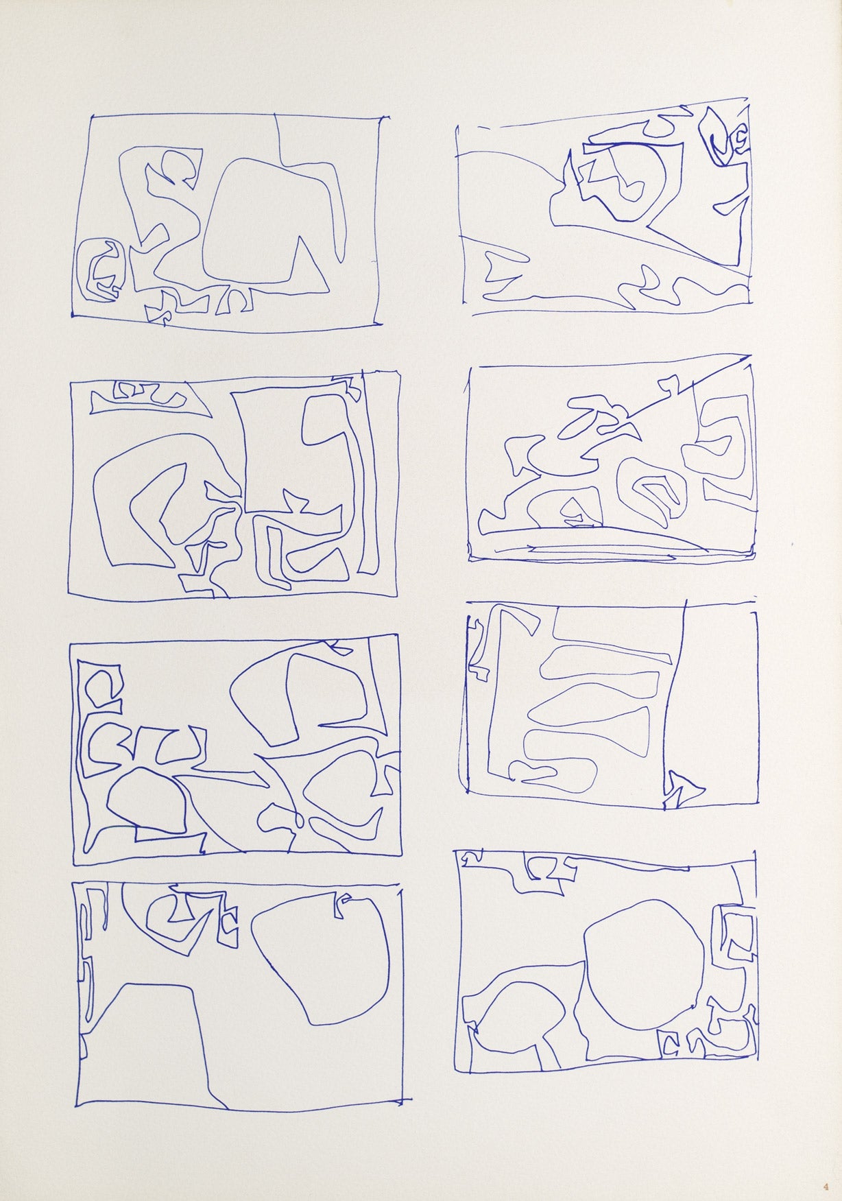 Eight Drawings for Paintings: 1976