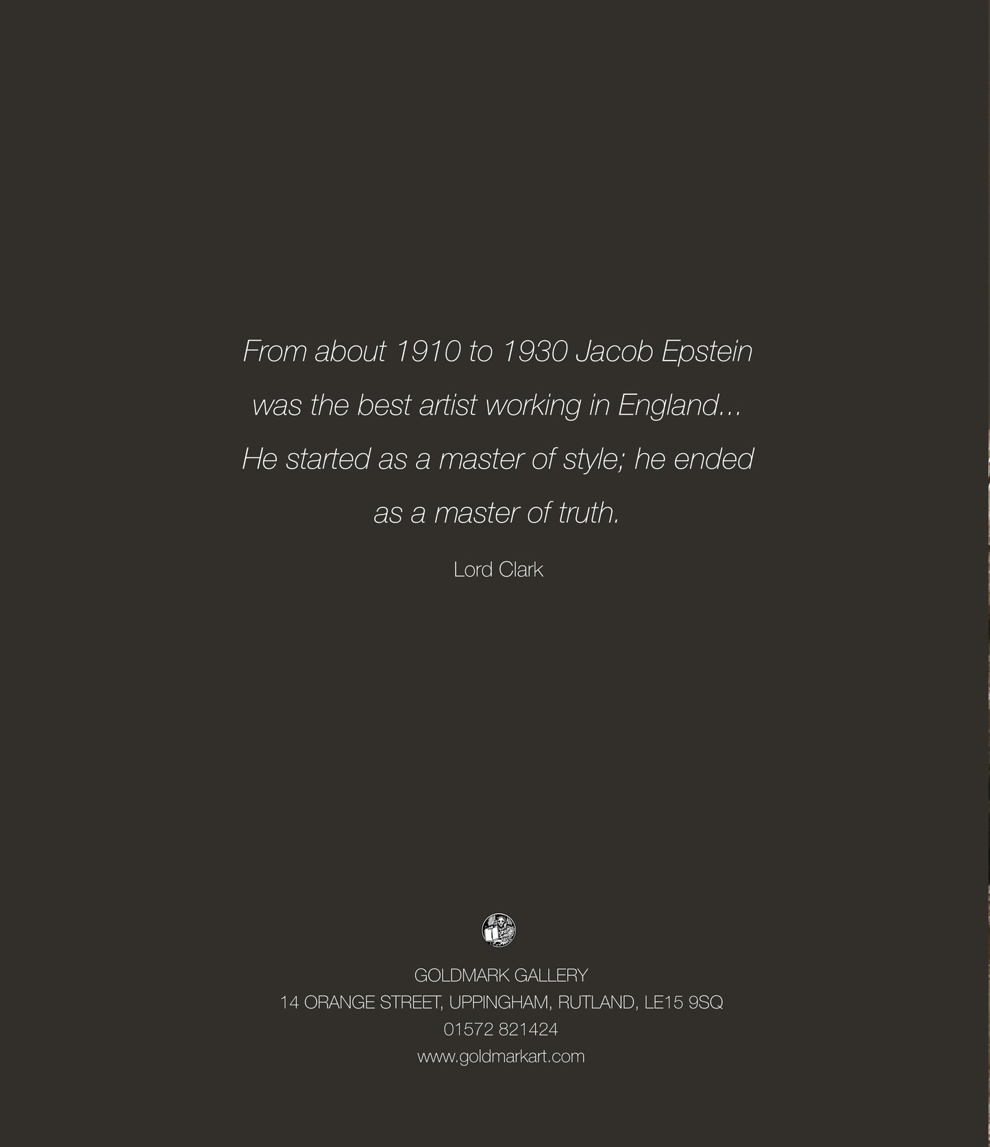 Jacob Epstein - Sculpture, Drawings and Paintings