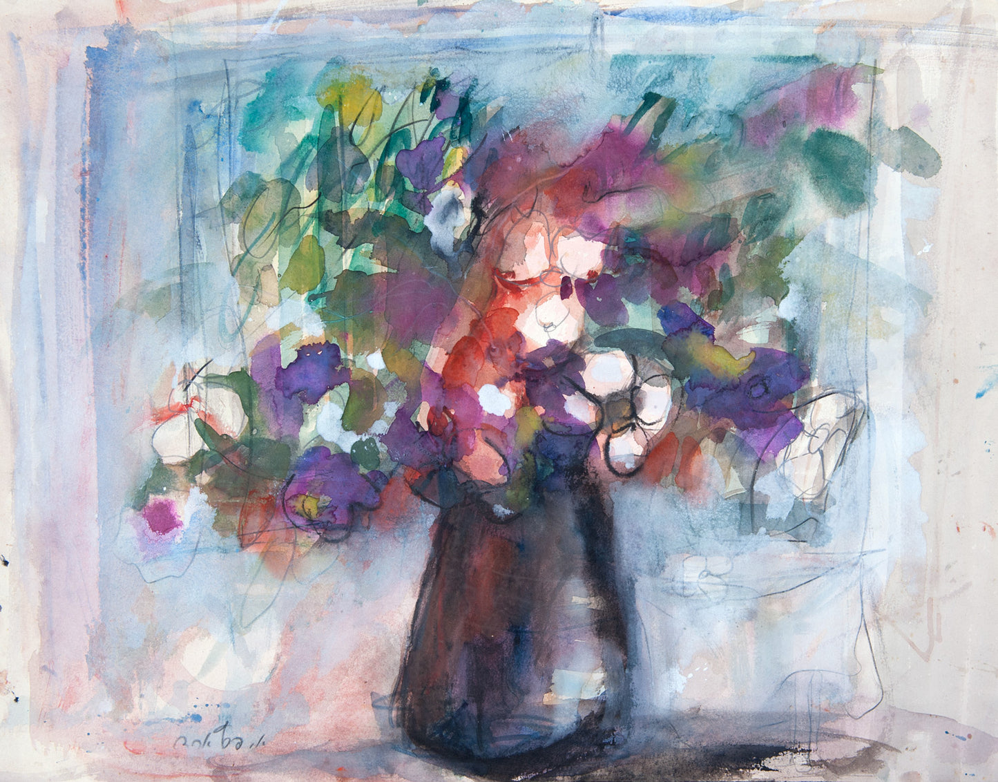 Vase of Spring Flowers