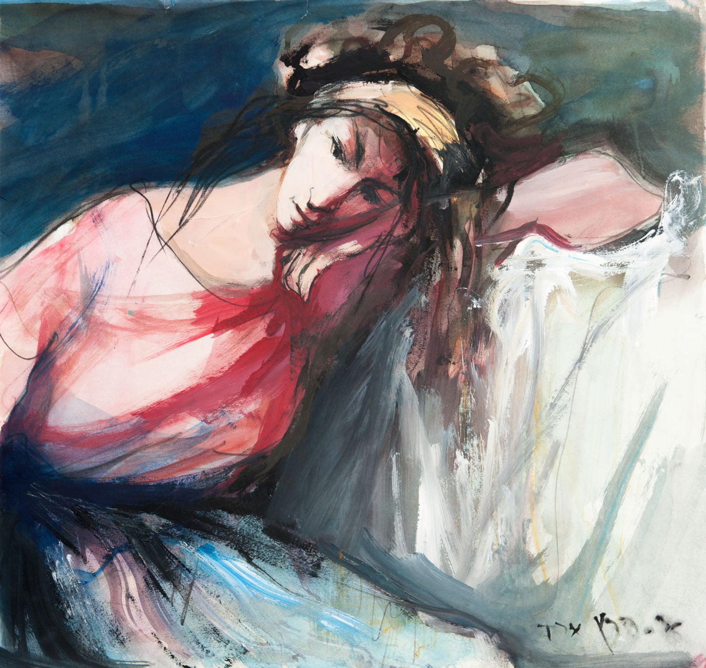 Woman with a Yellow Headscarf