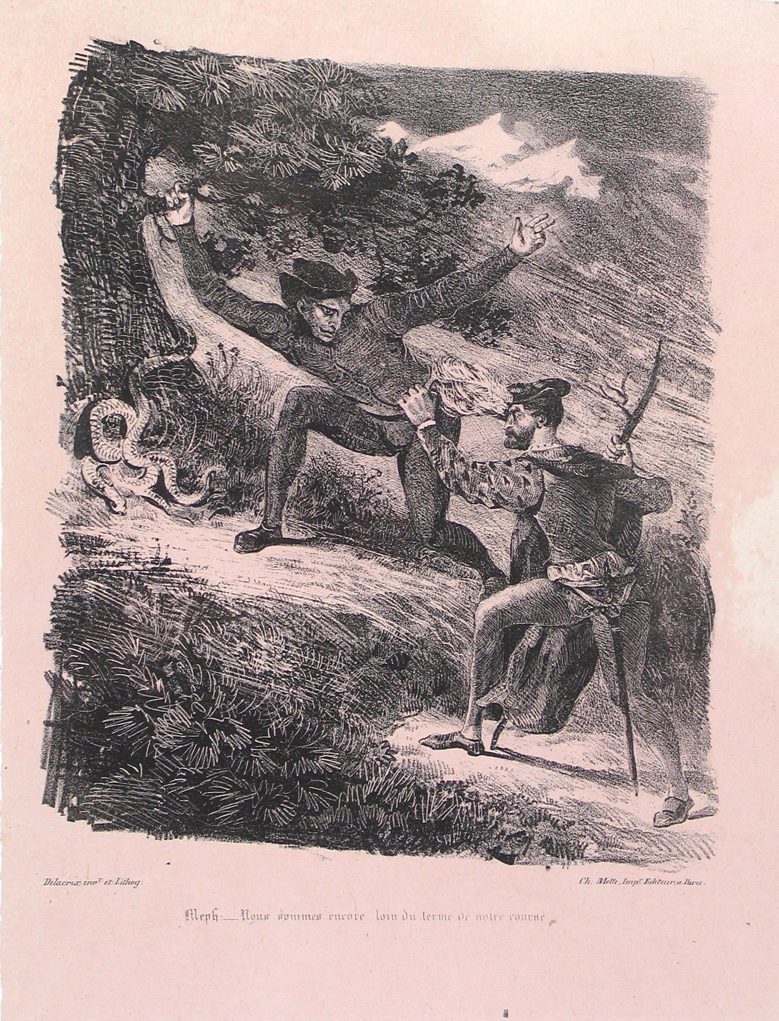 【ラプンツェル様用】NEGLECTED FIELDS / Mephisto Le Eugène Delacroix Faust and Mephistopheles in the Harz Mountains